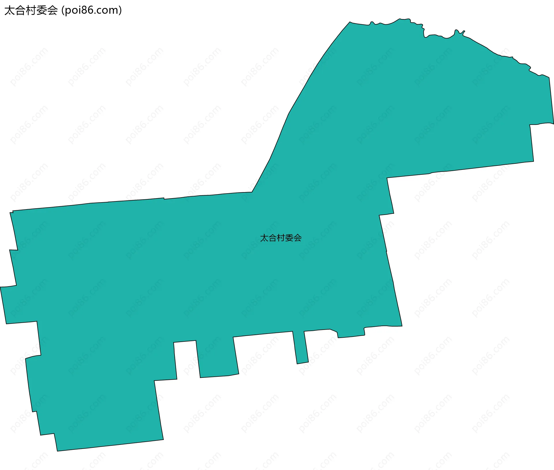 太合村委会边界地图