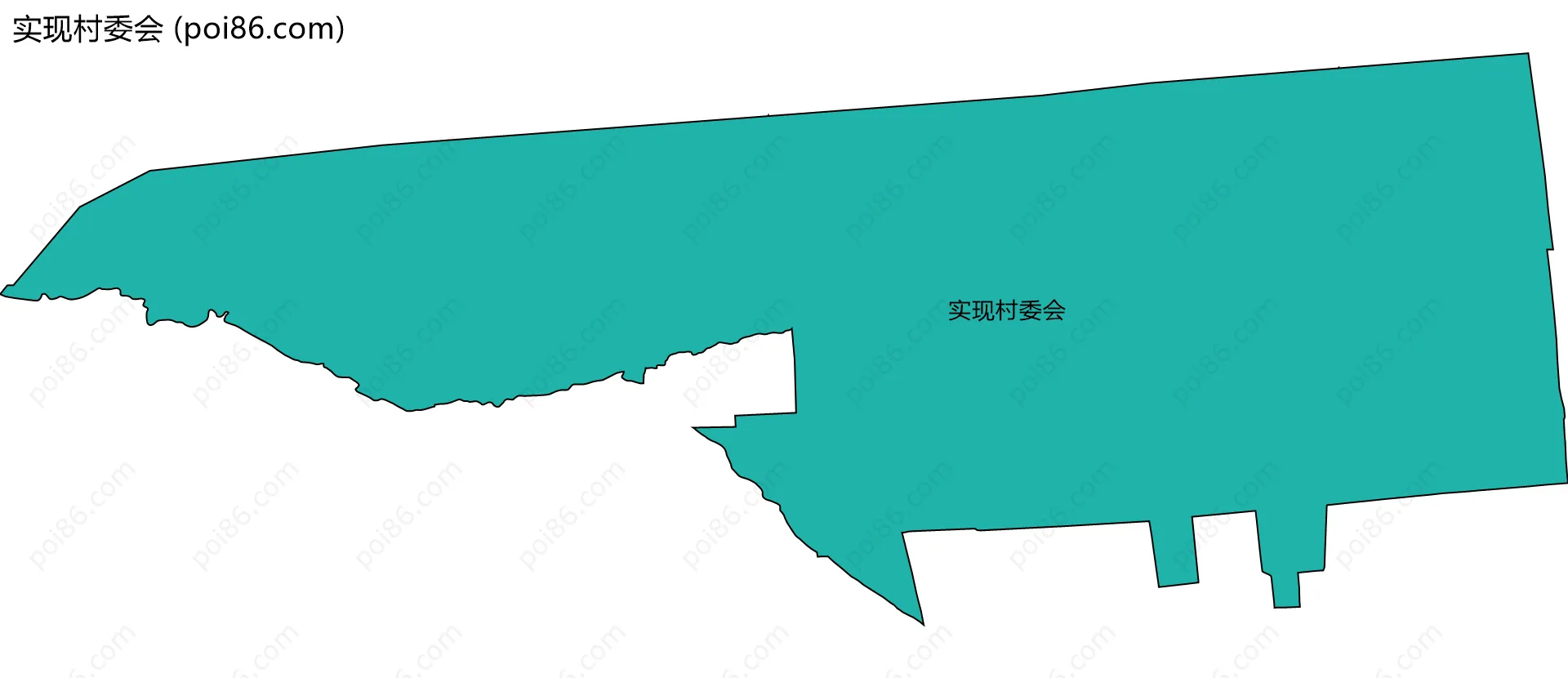 实现村委会边界地图