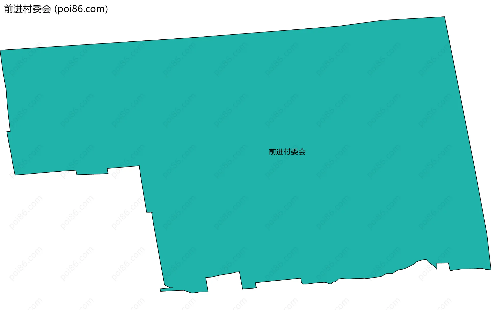 前进村委会边界地图