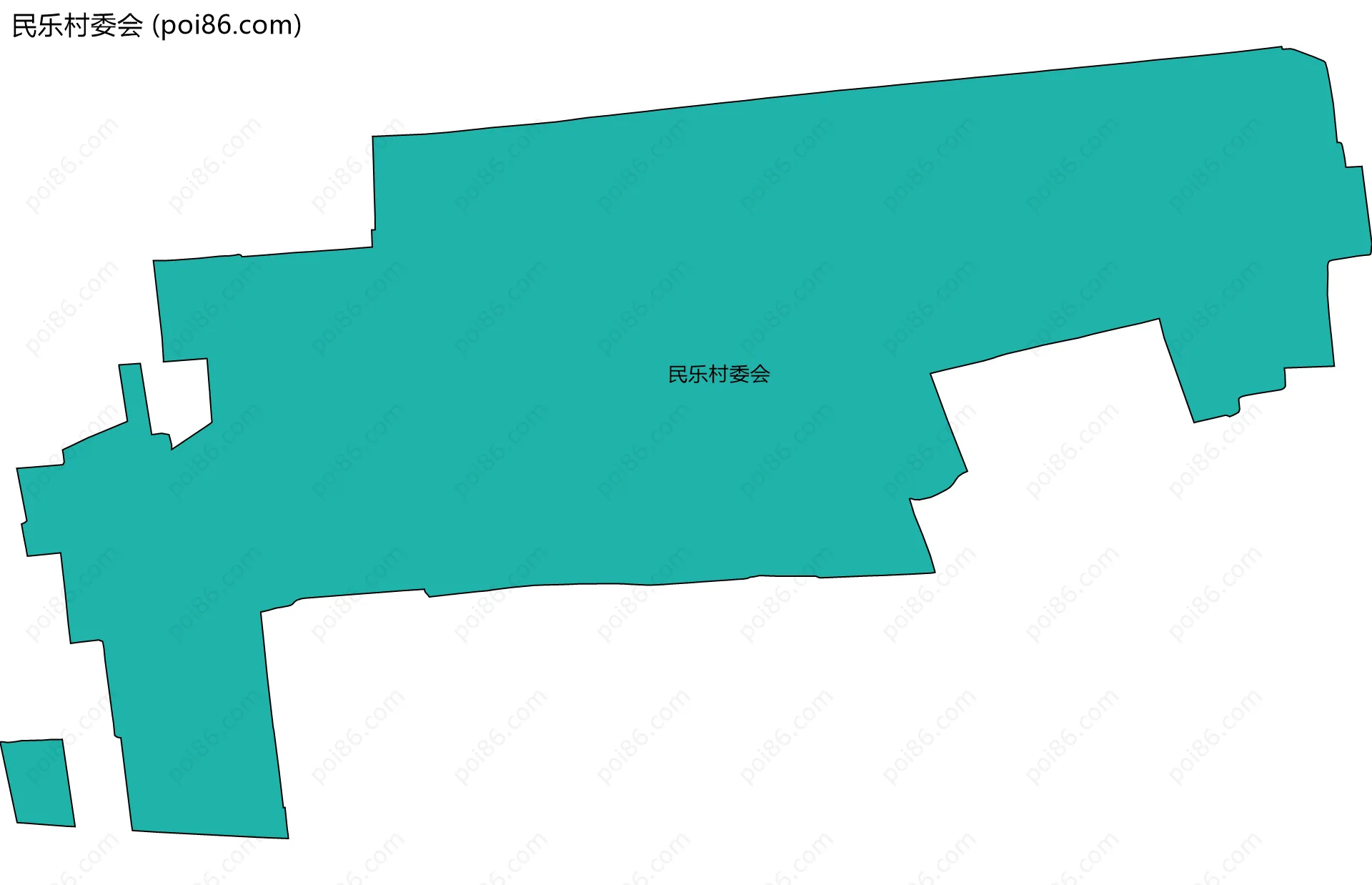 民乐村委会边界地图