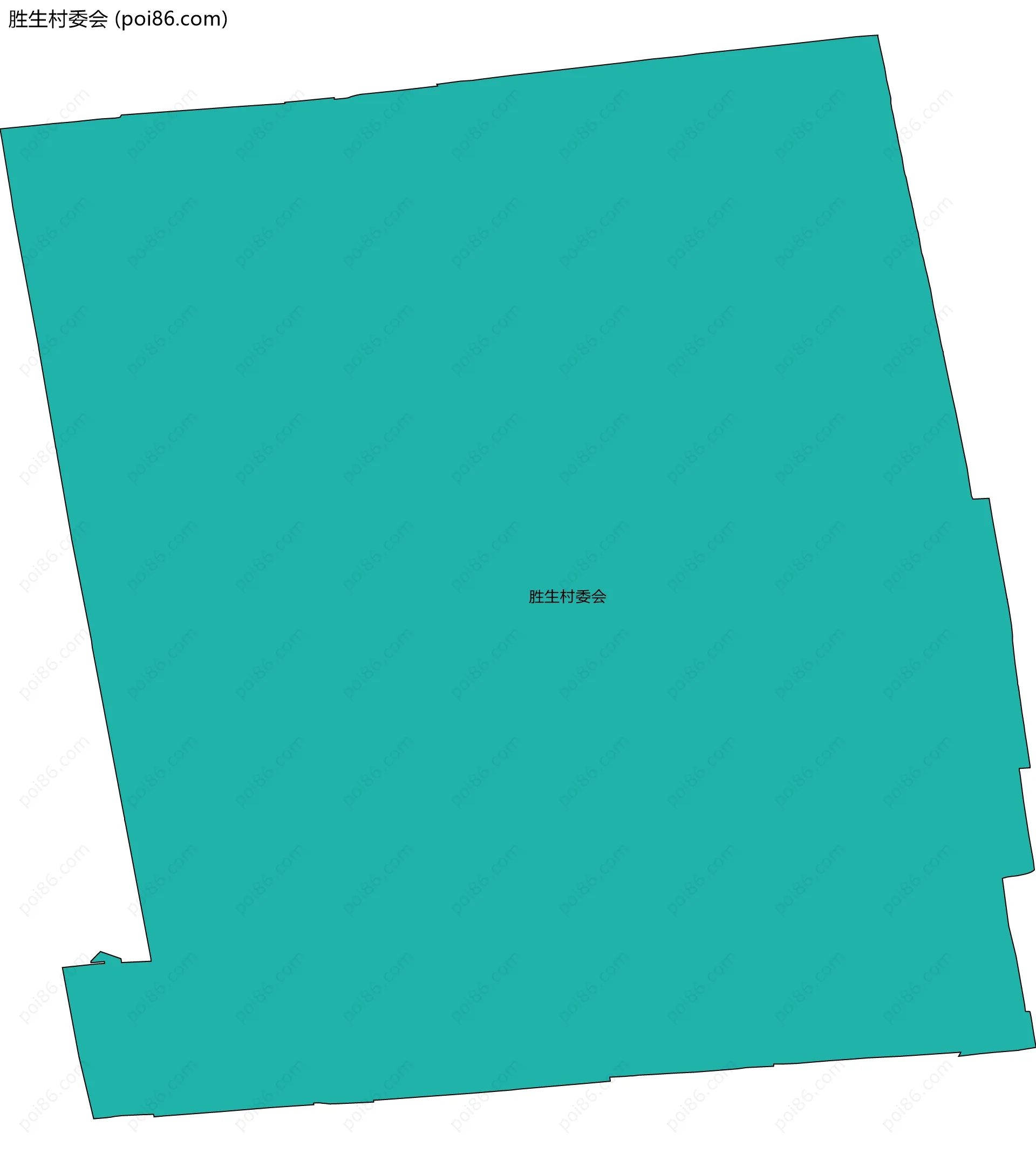 胜生村委会边界地图