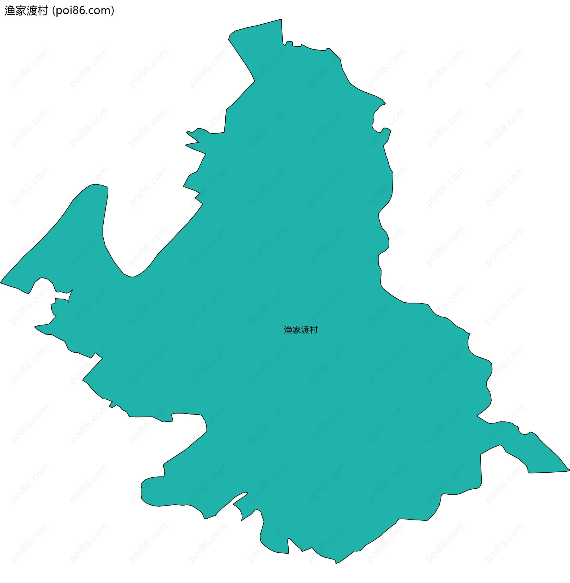 渔家渡村边界地图