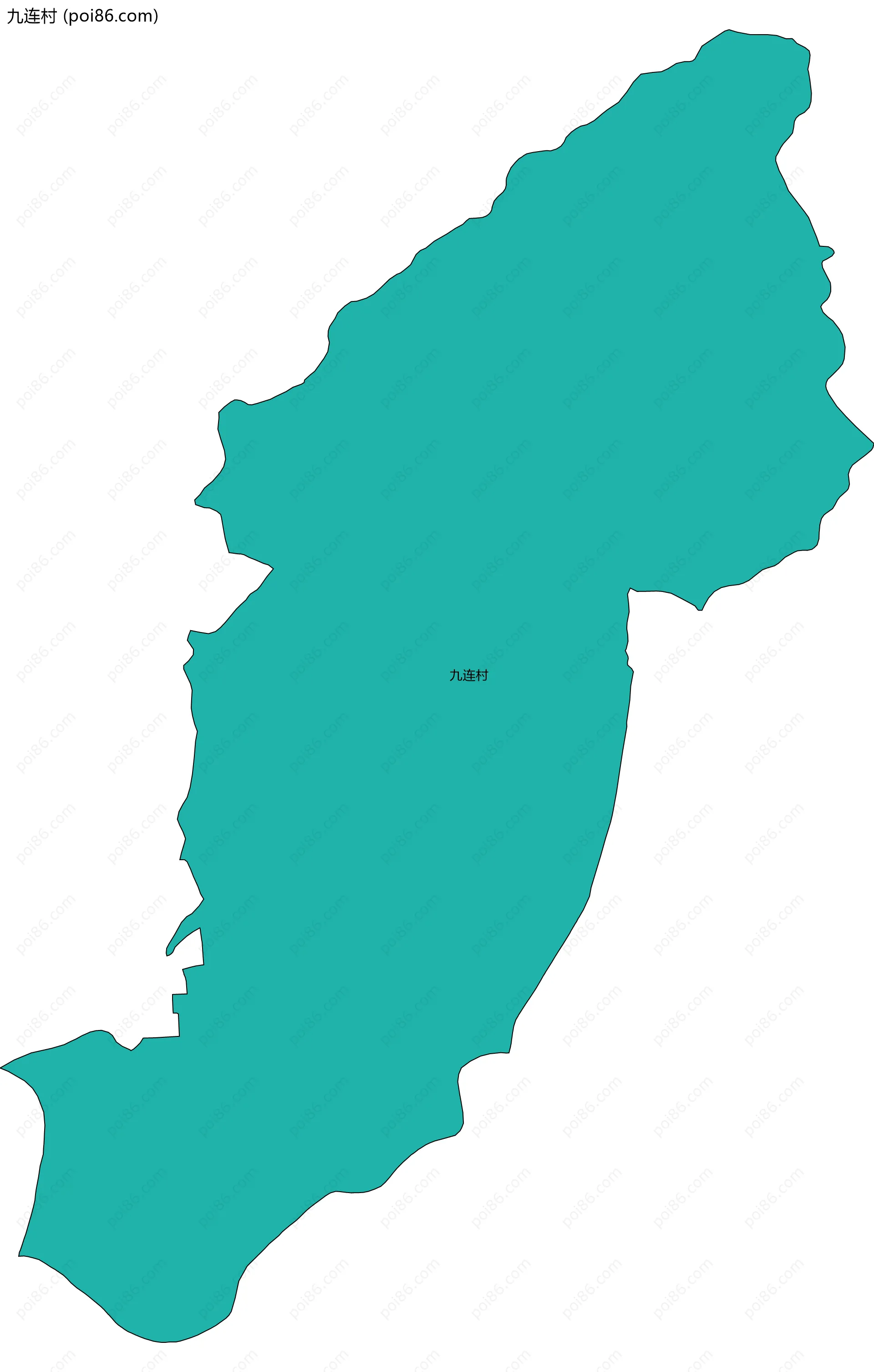 九连村边界地图