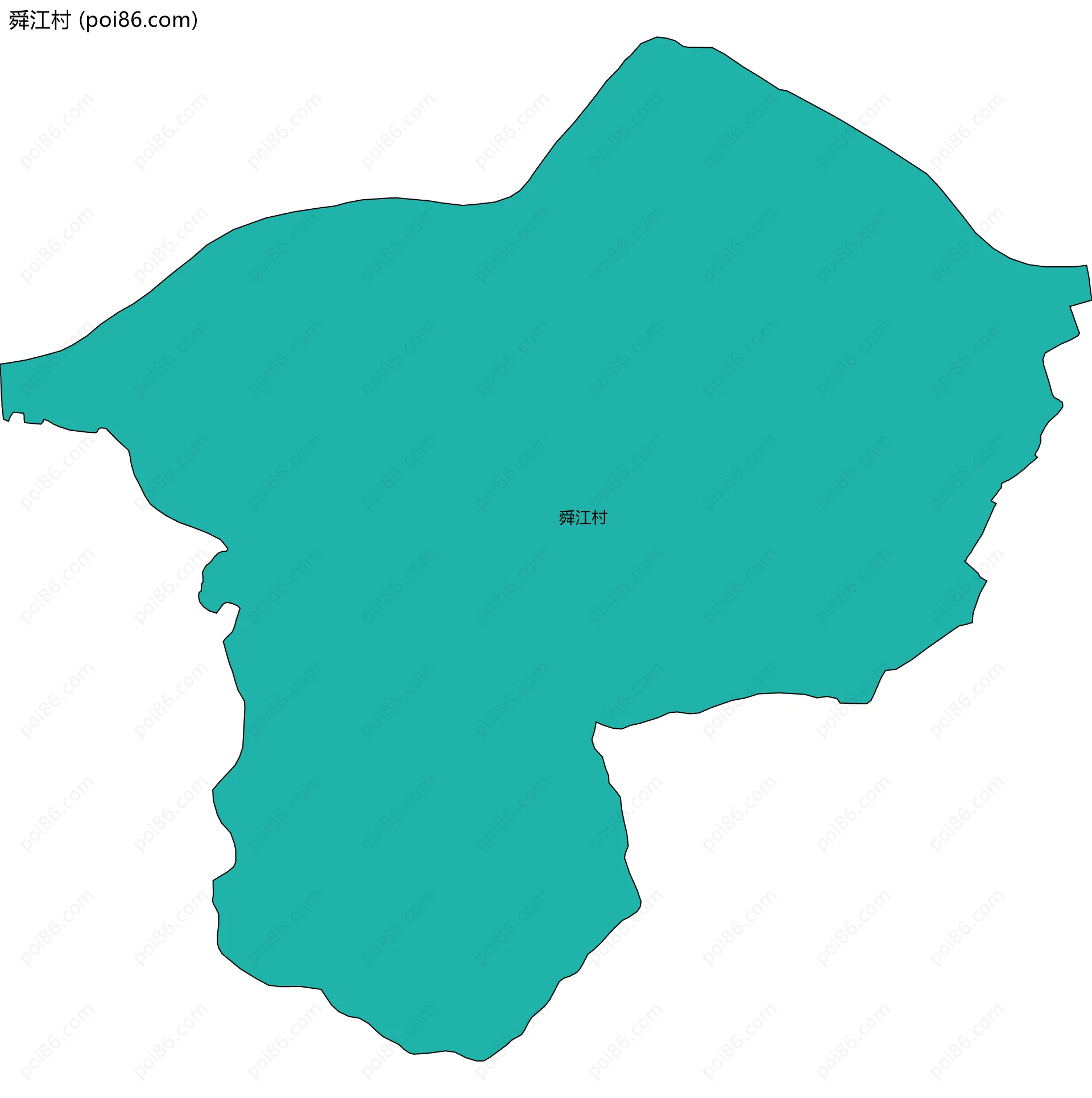 舜江村边界地图