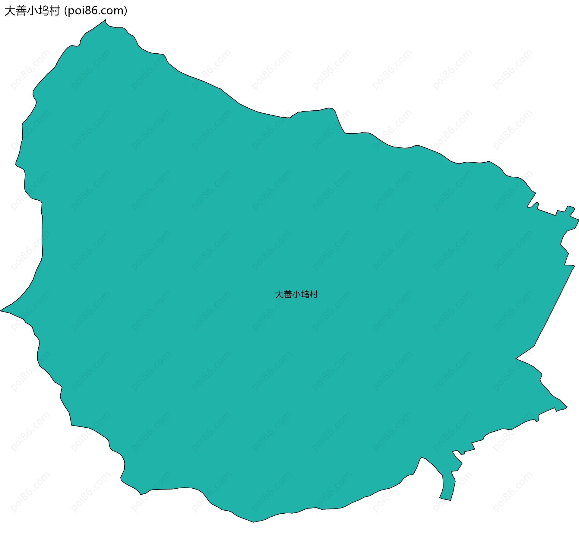 大善小坞村边界地图