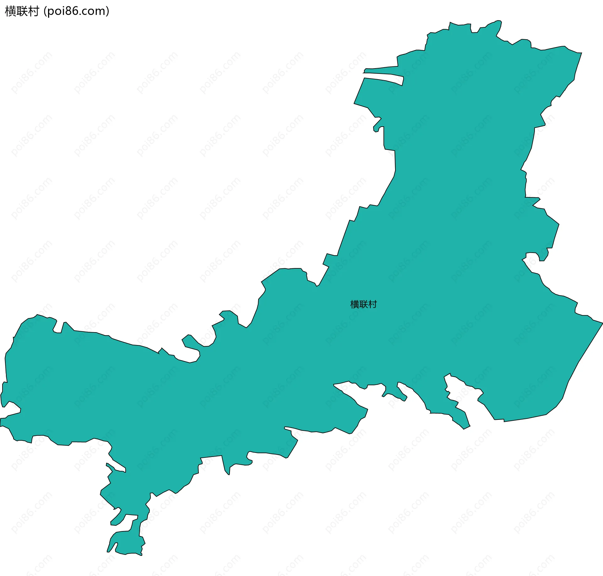 横联村边界地图