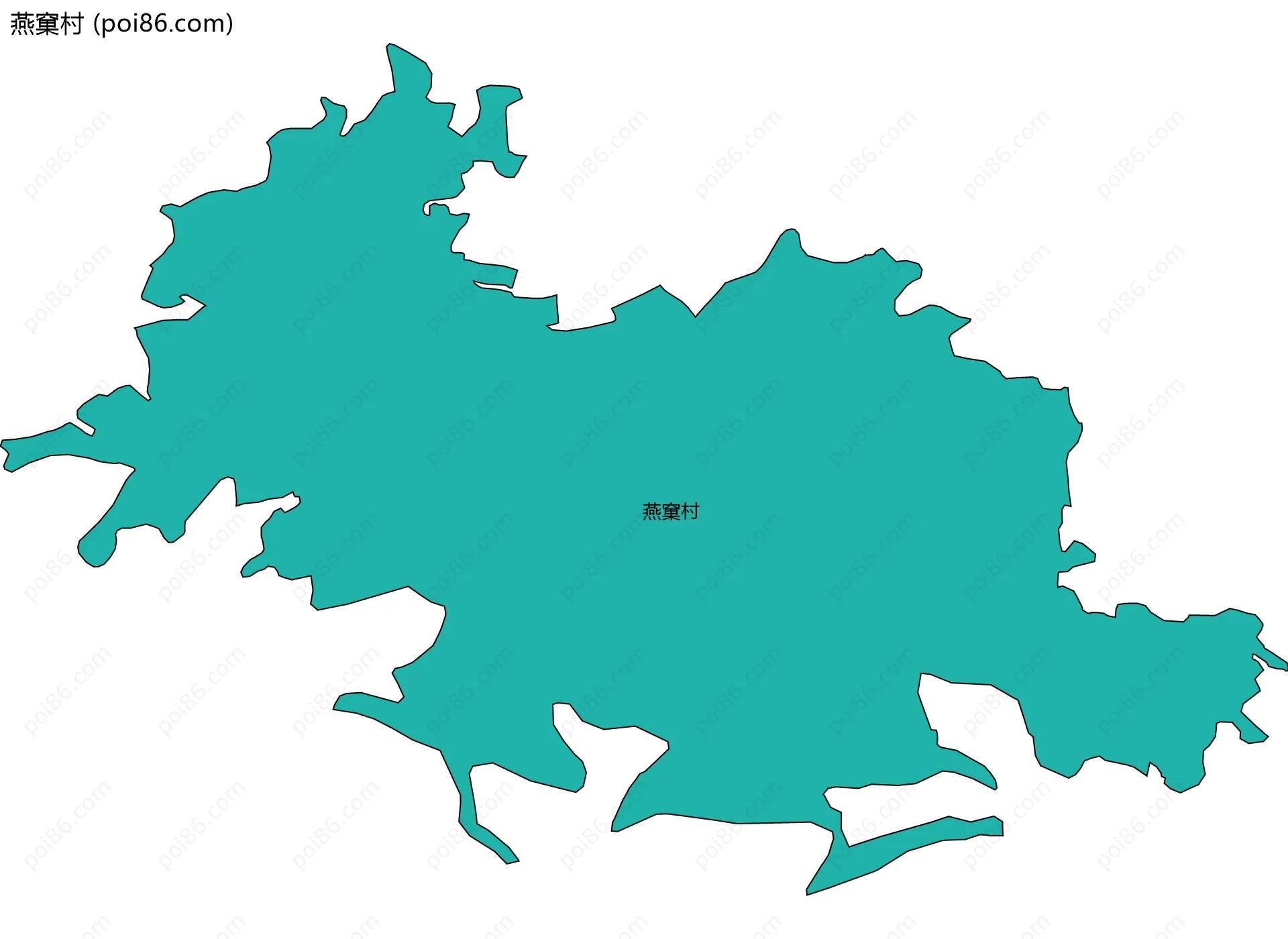燕窠村边界地图