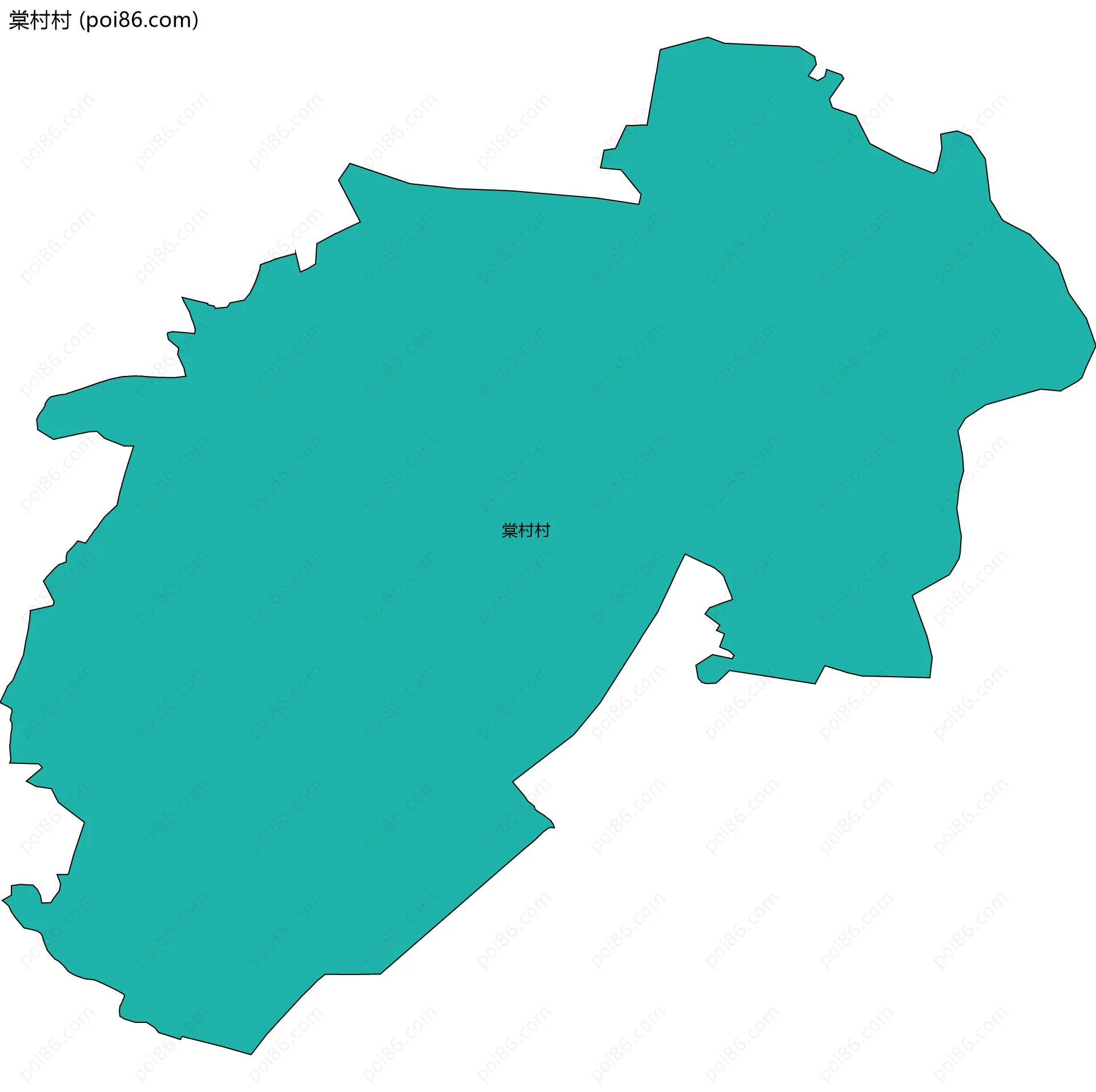 棠村村边界地图