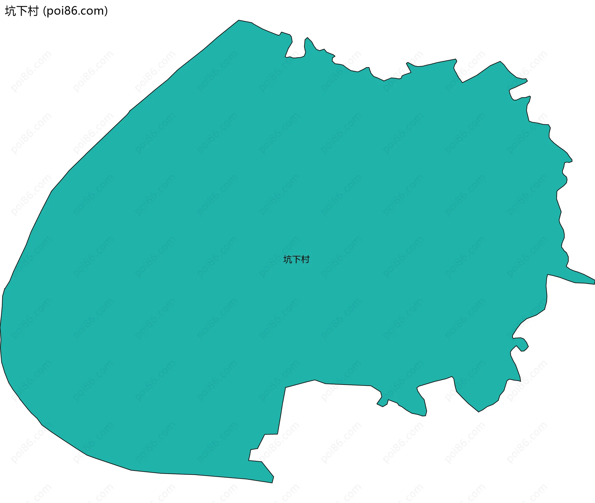 坑下村边界地图