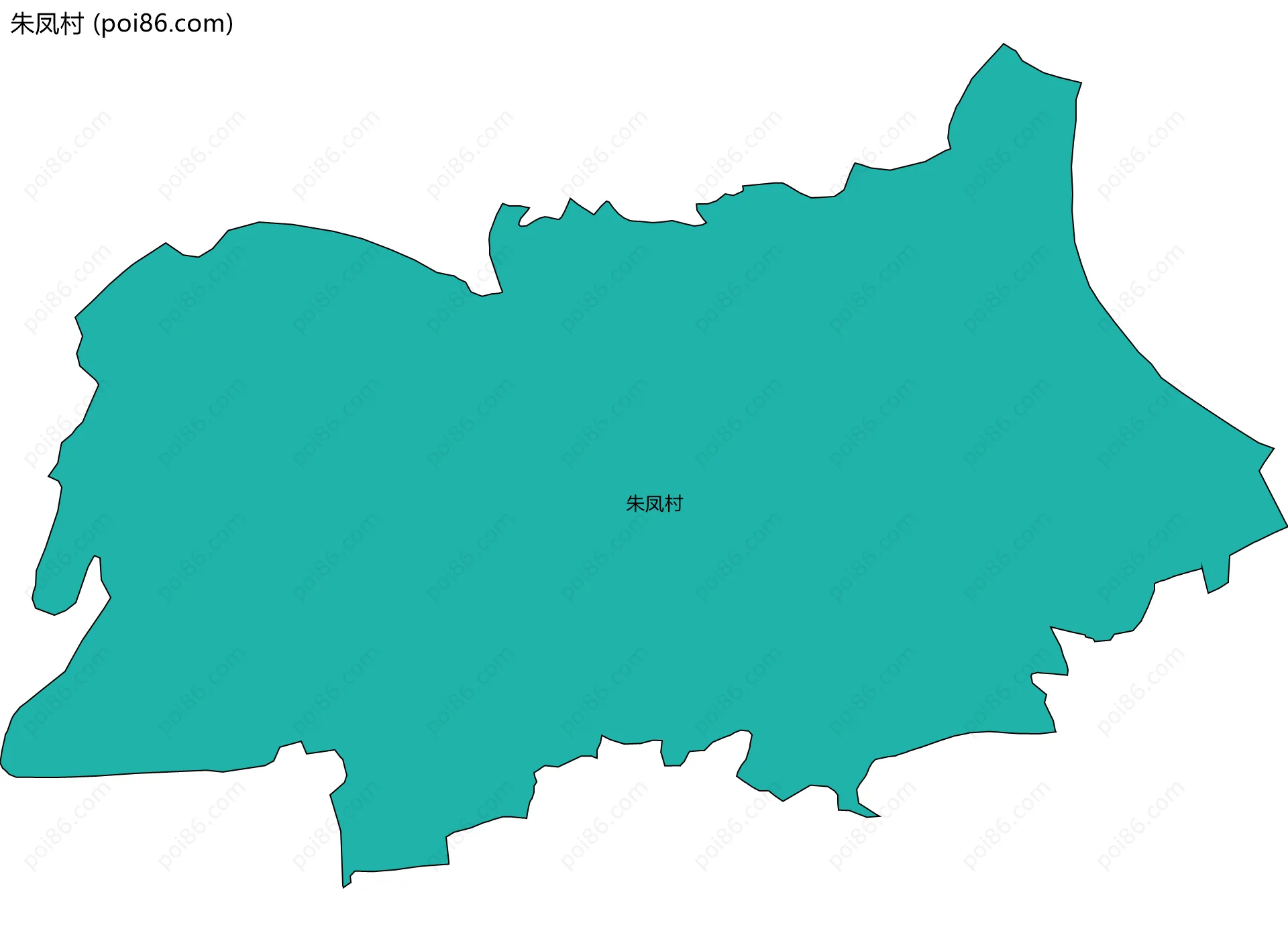 朱凤村边界地图