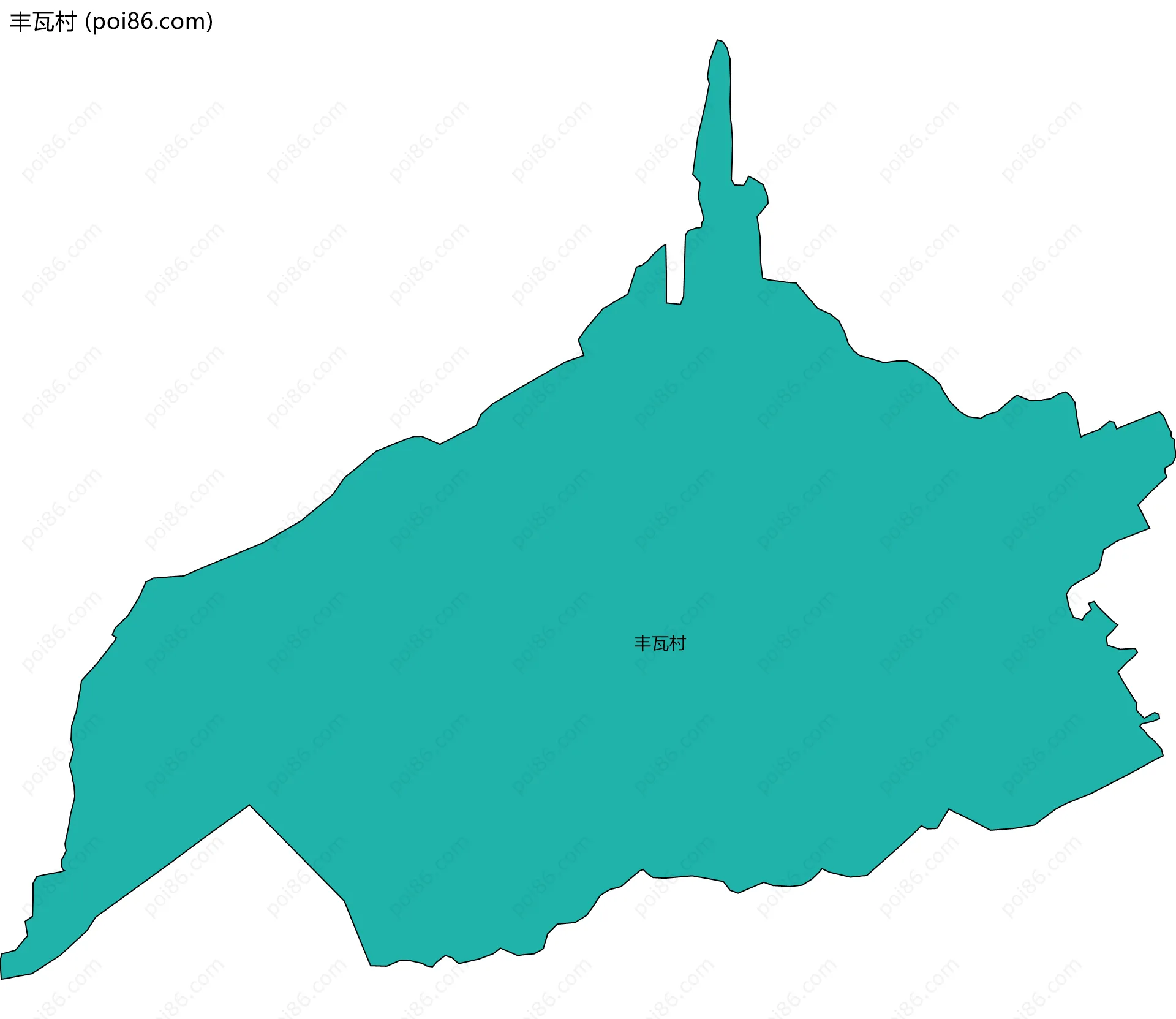 丰瓦村边界地图