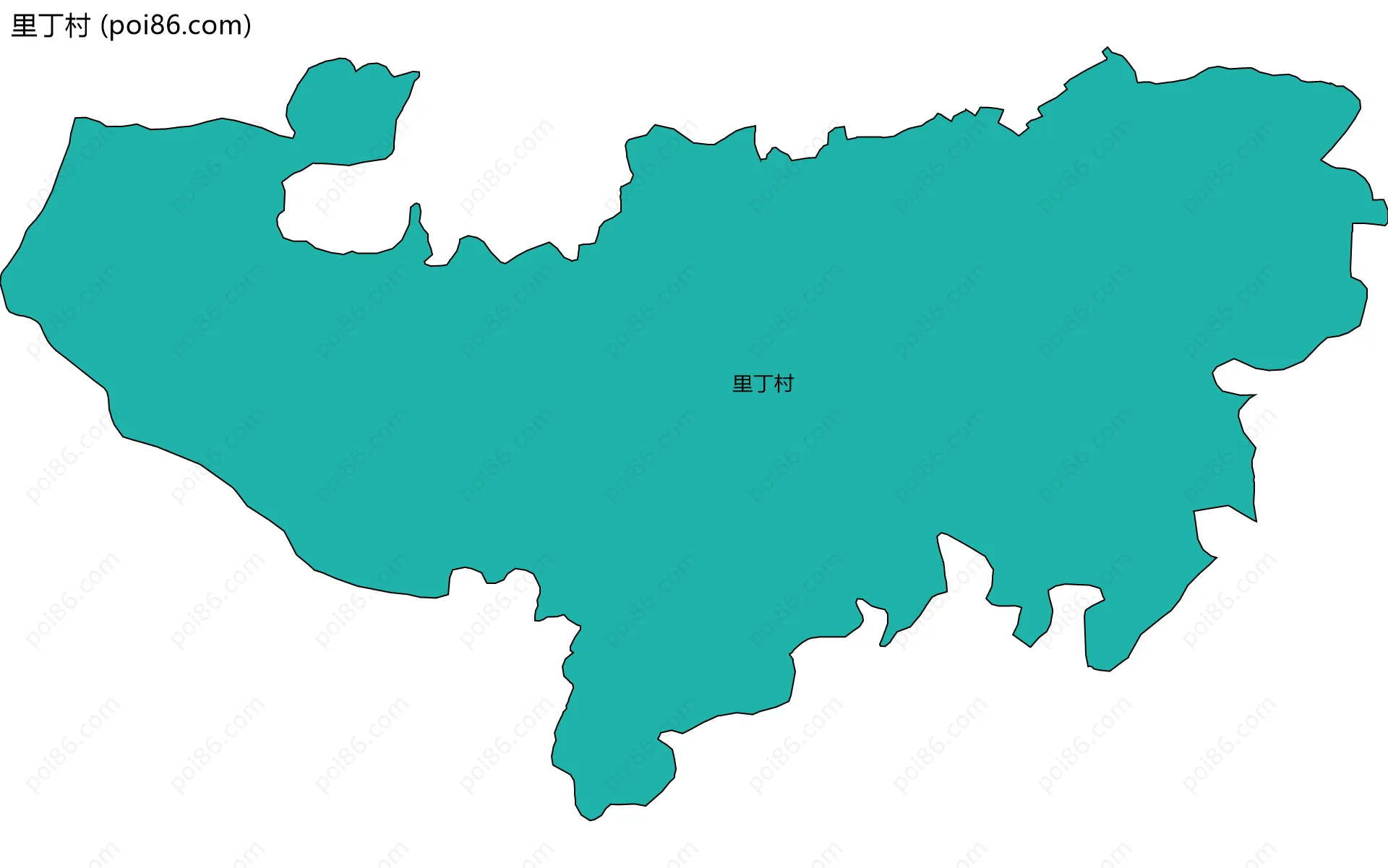 里丁村边界地图