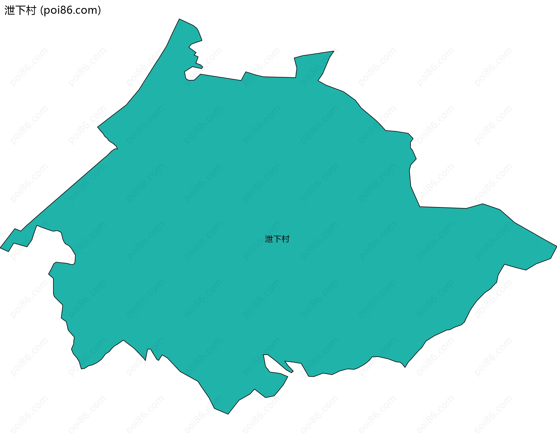 泄下村边界地图