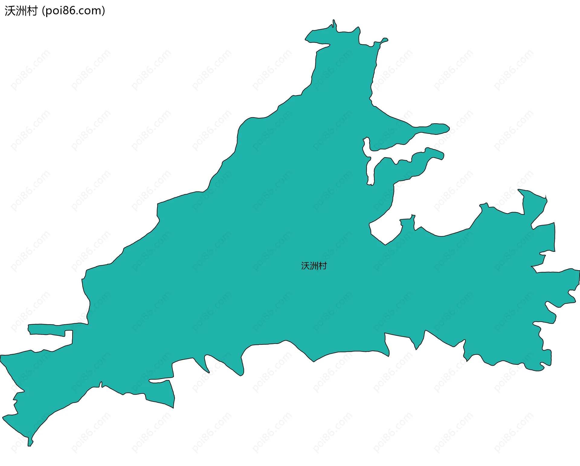 沃洲村边界地图