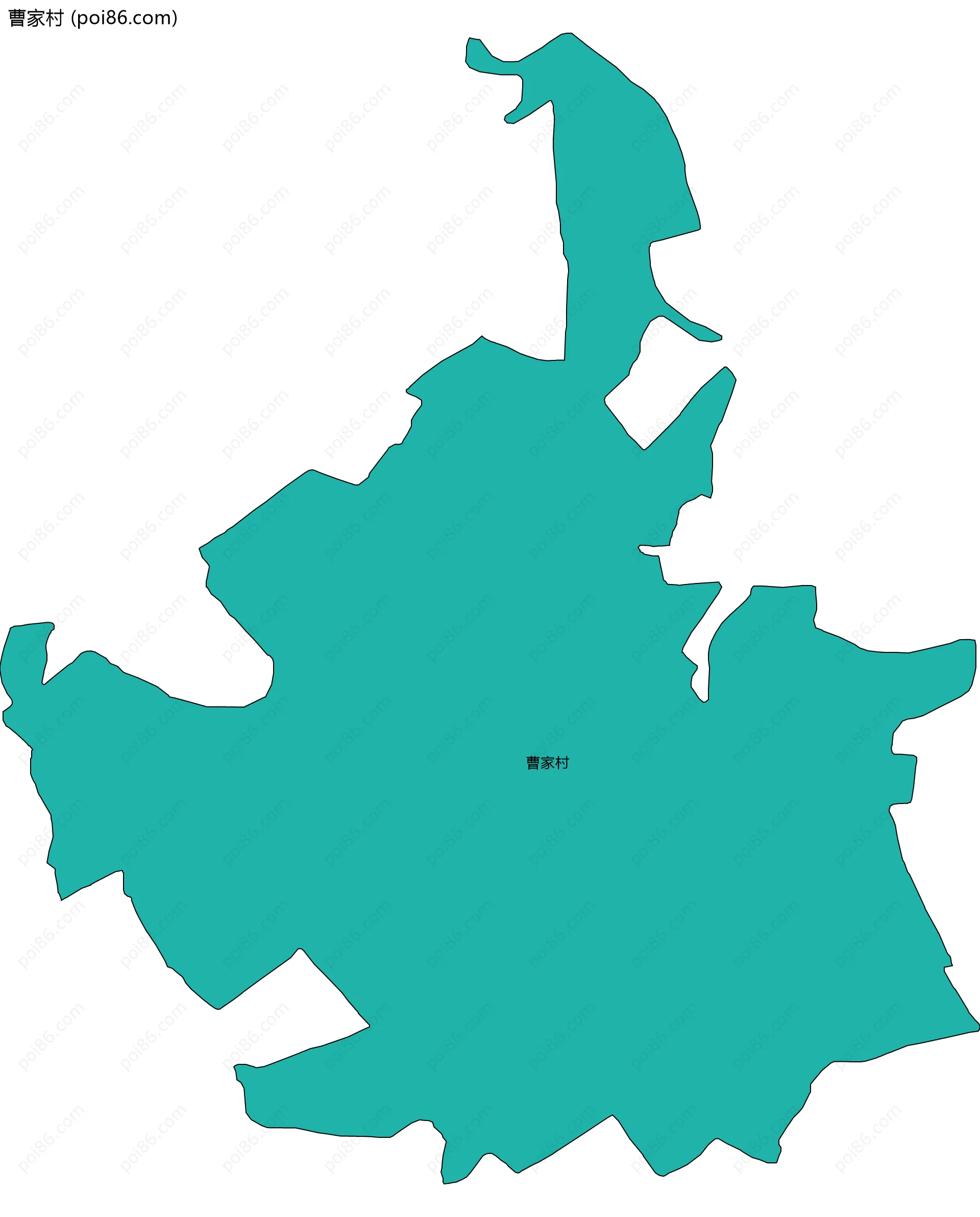 曹家村边界地图