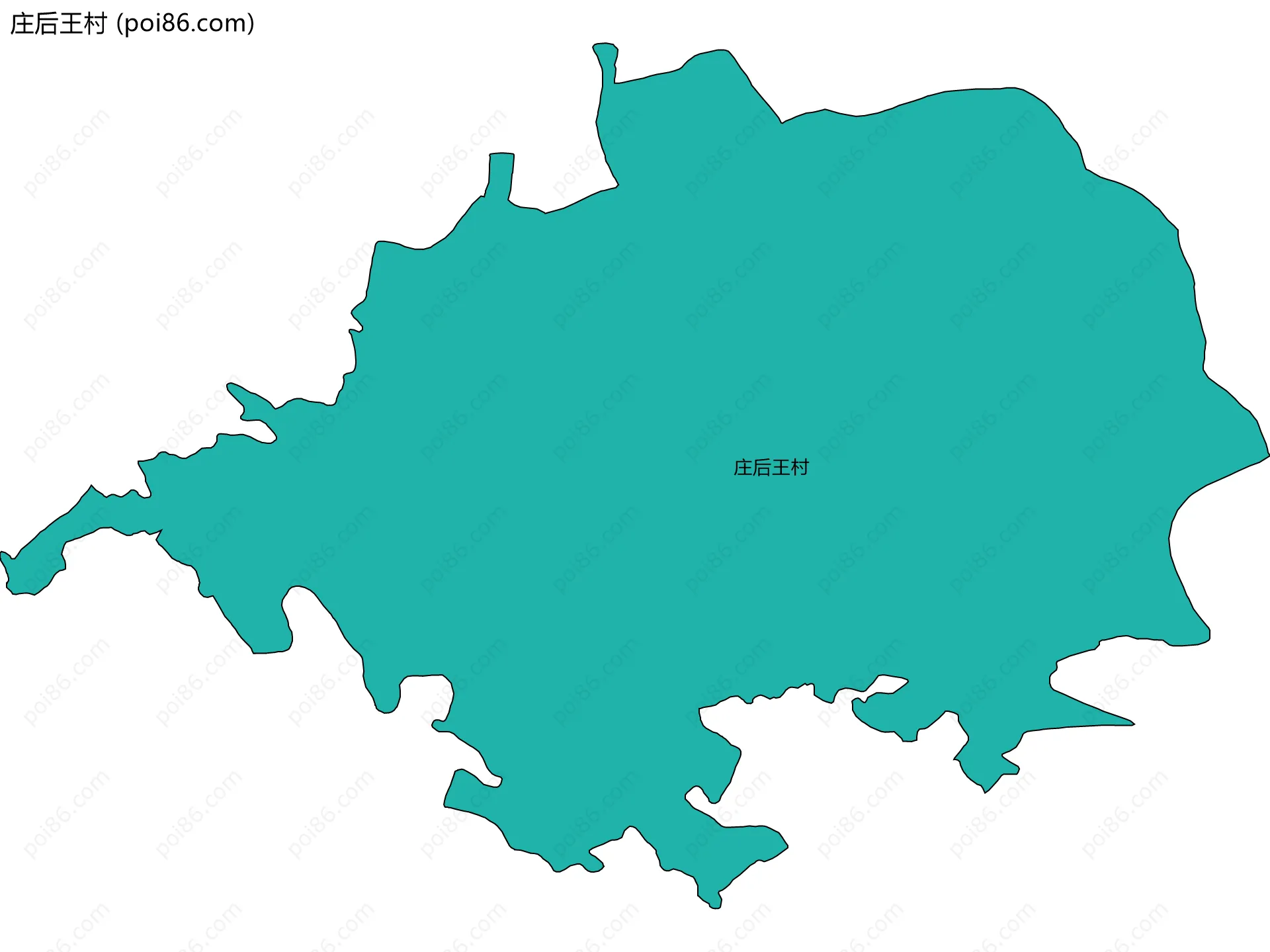 庄后王村边界地图