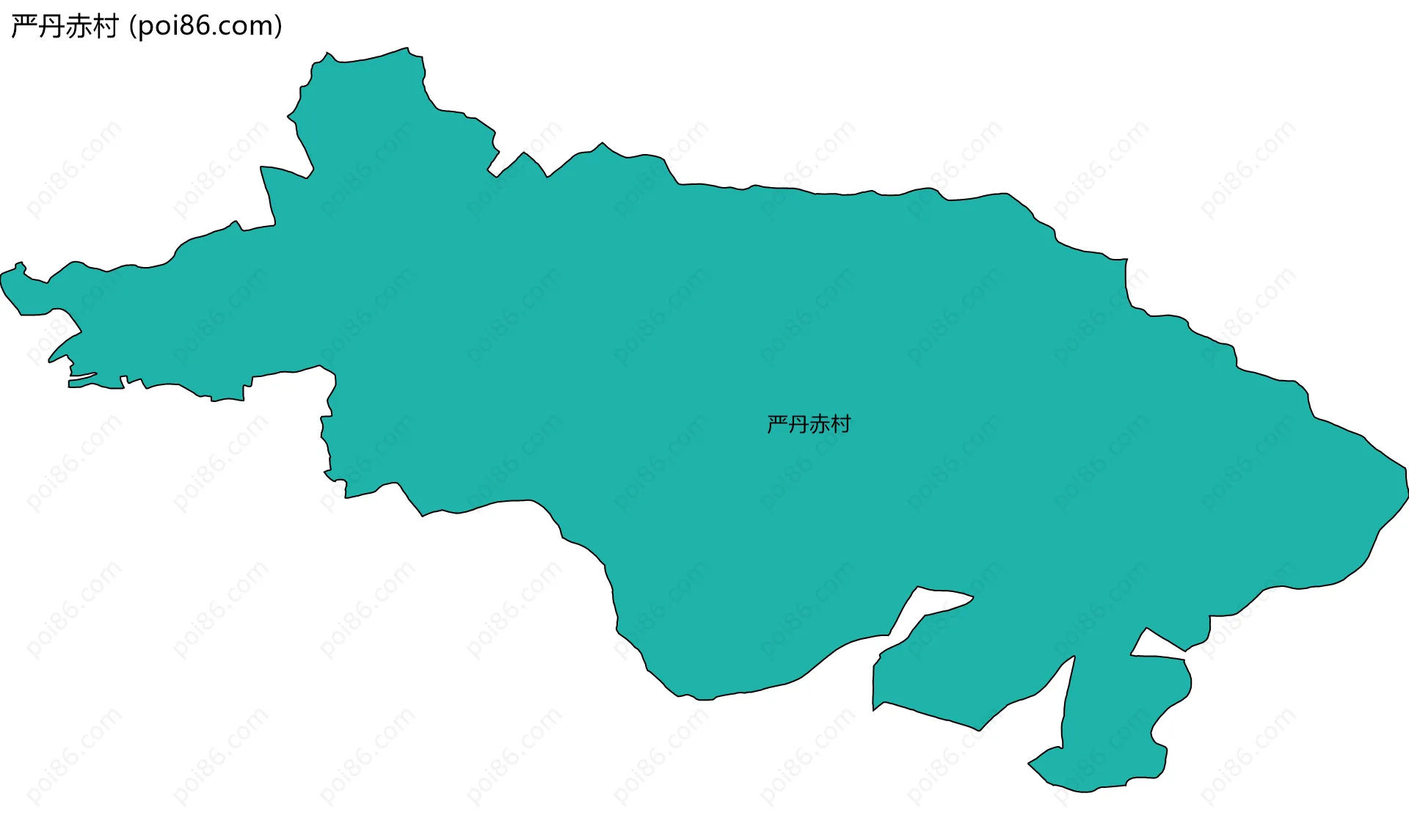 严丹赤村边界地图