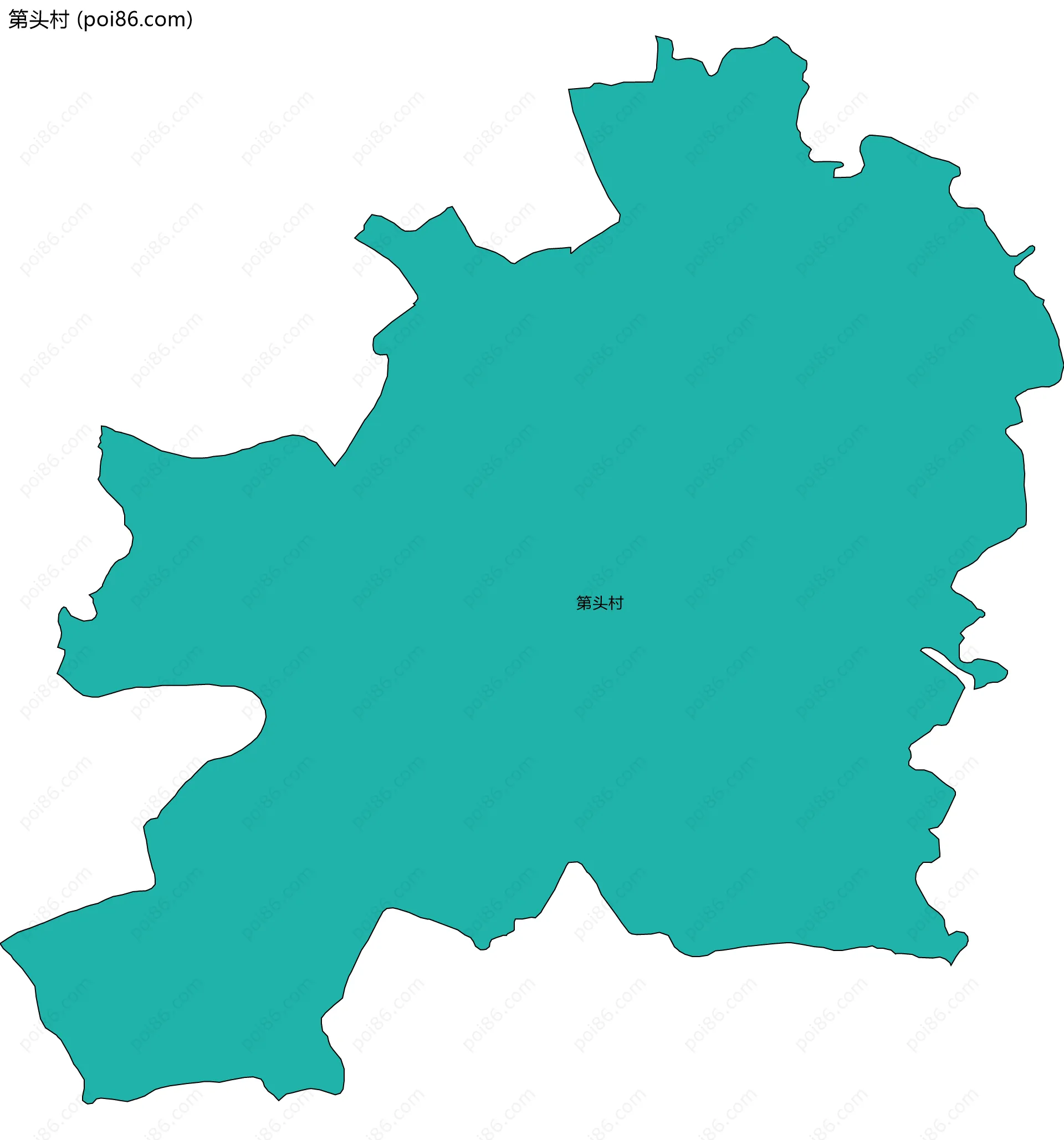 第头村边界地图