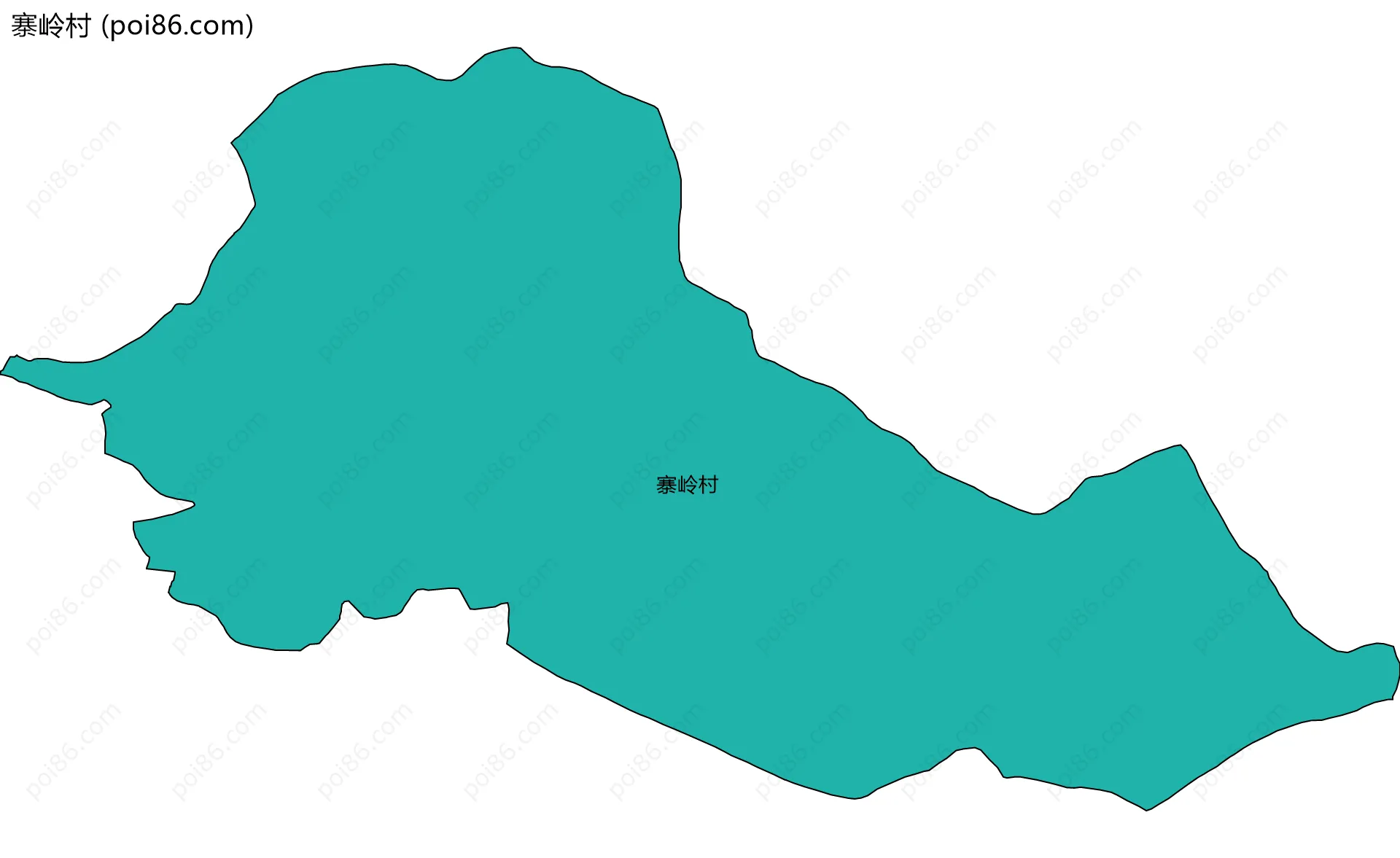 寨岭村边界地图