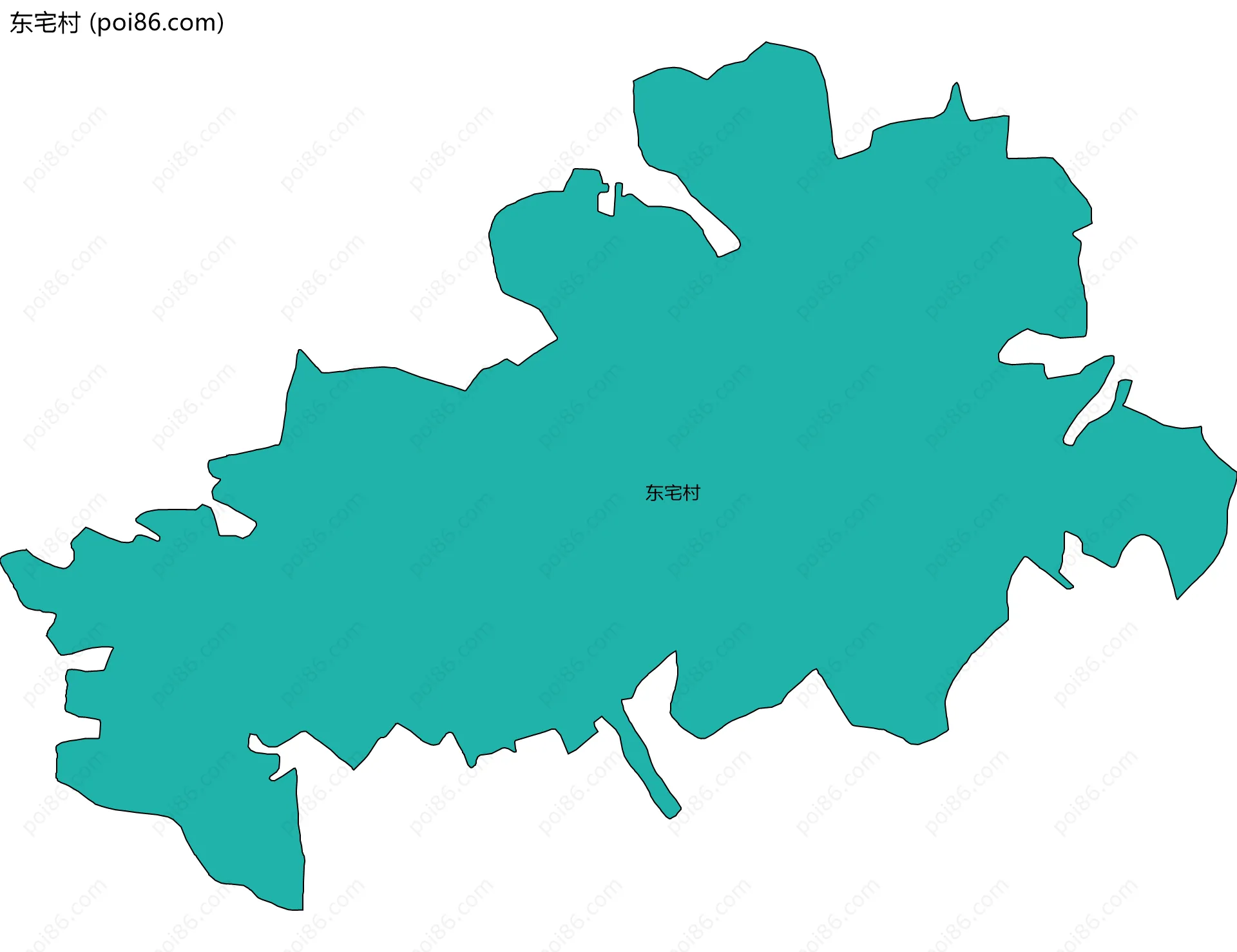 东宅村边界地图