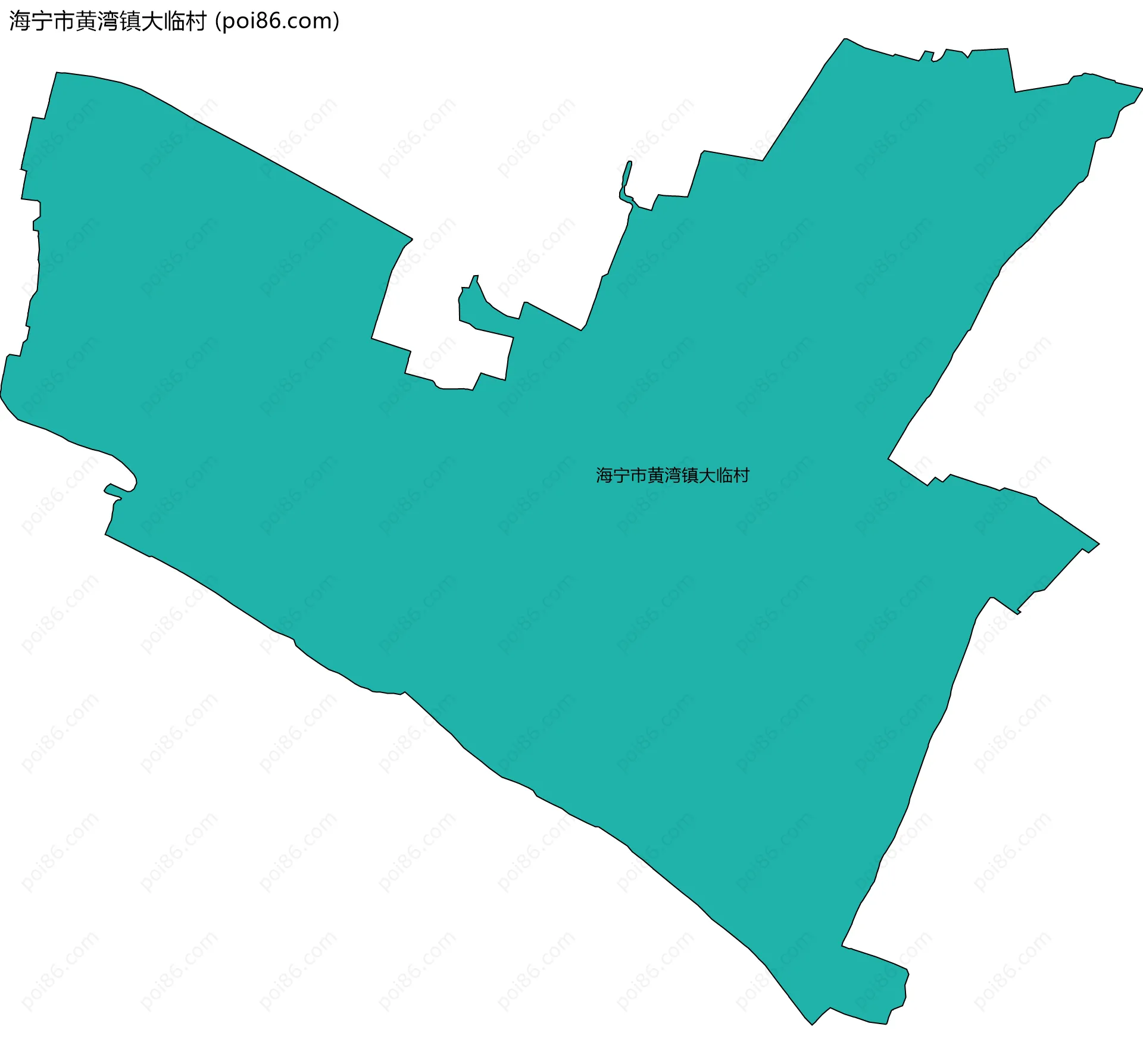 海宁市黄湾镇大临村边界地图