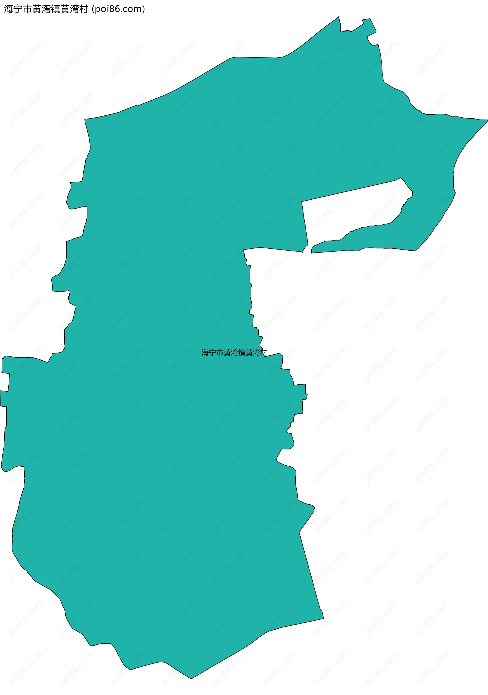 海宁市黄湾镇黄湾村边界地图