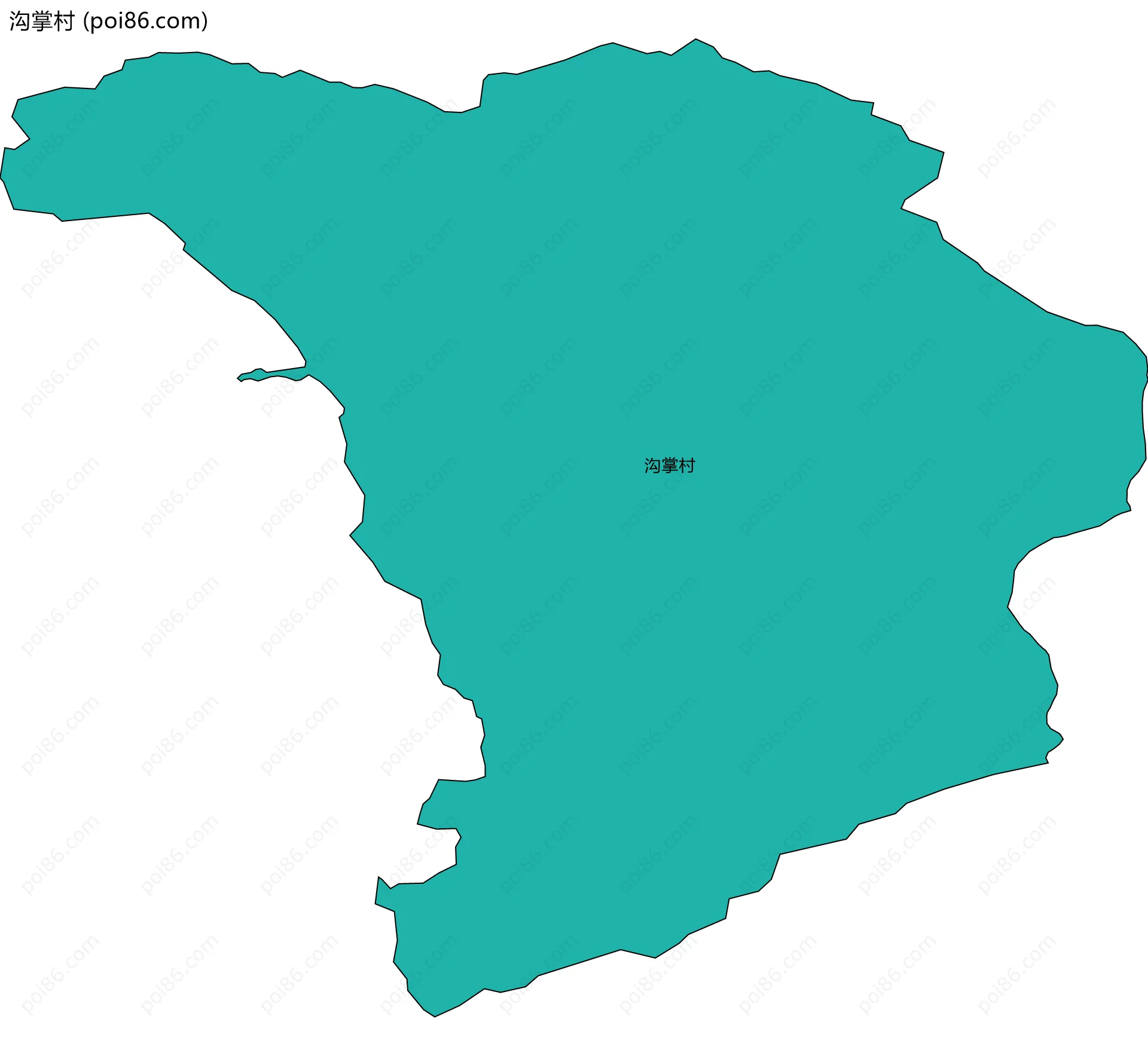 沟掌村边界地图