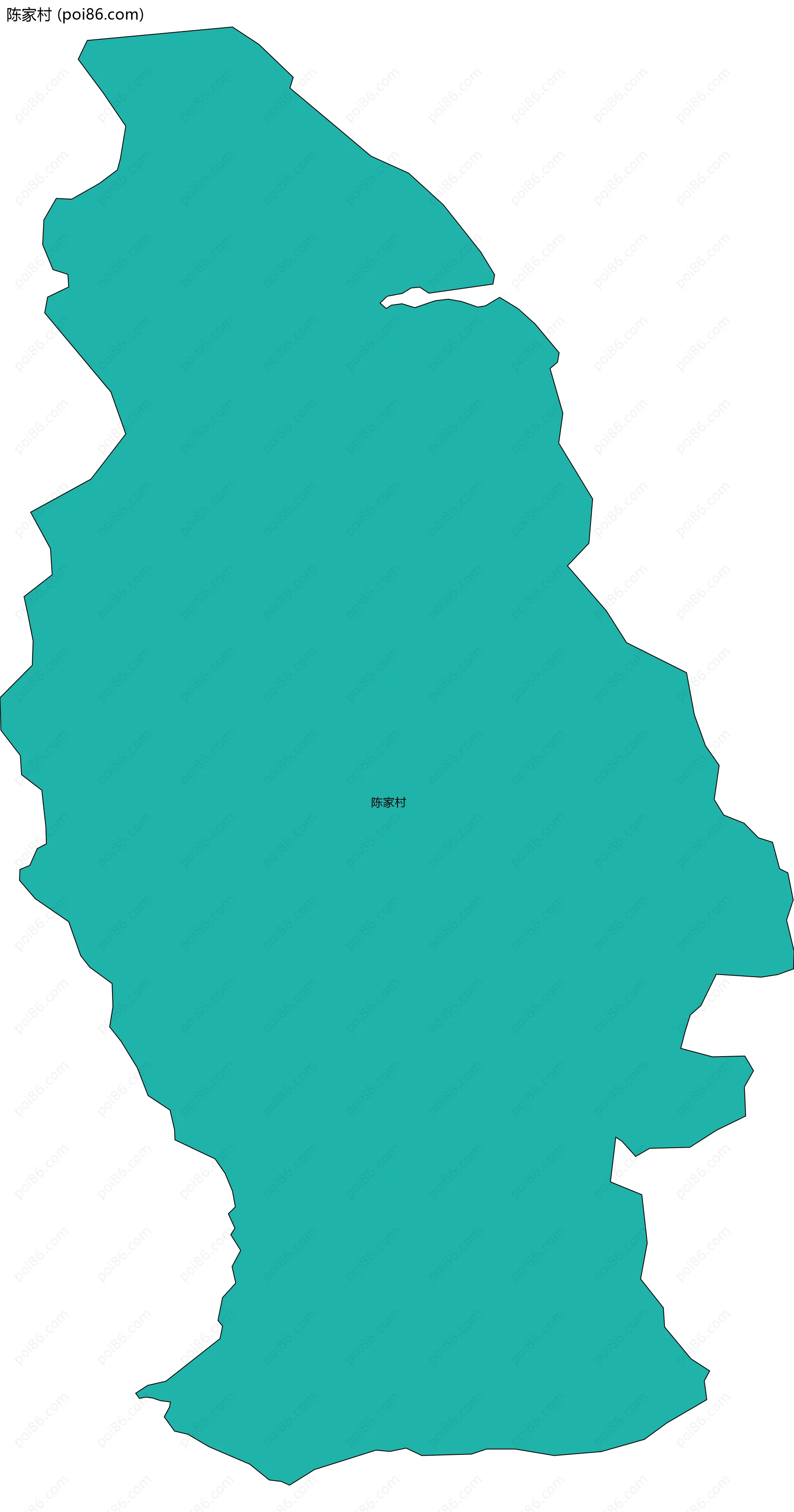 陈家村边界地图