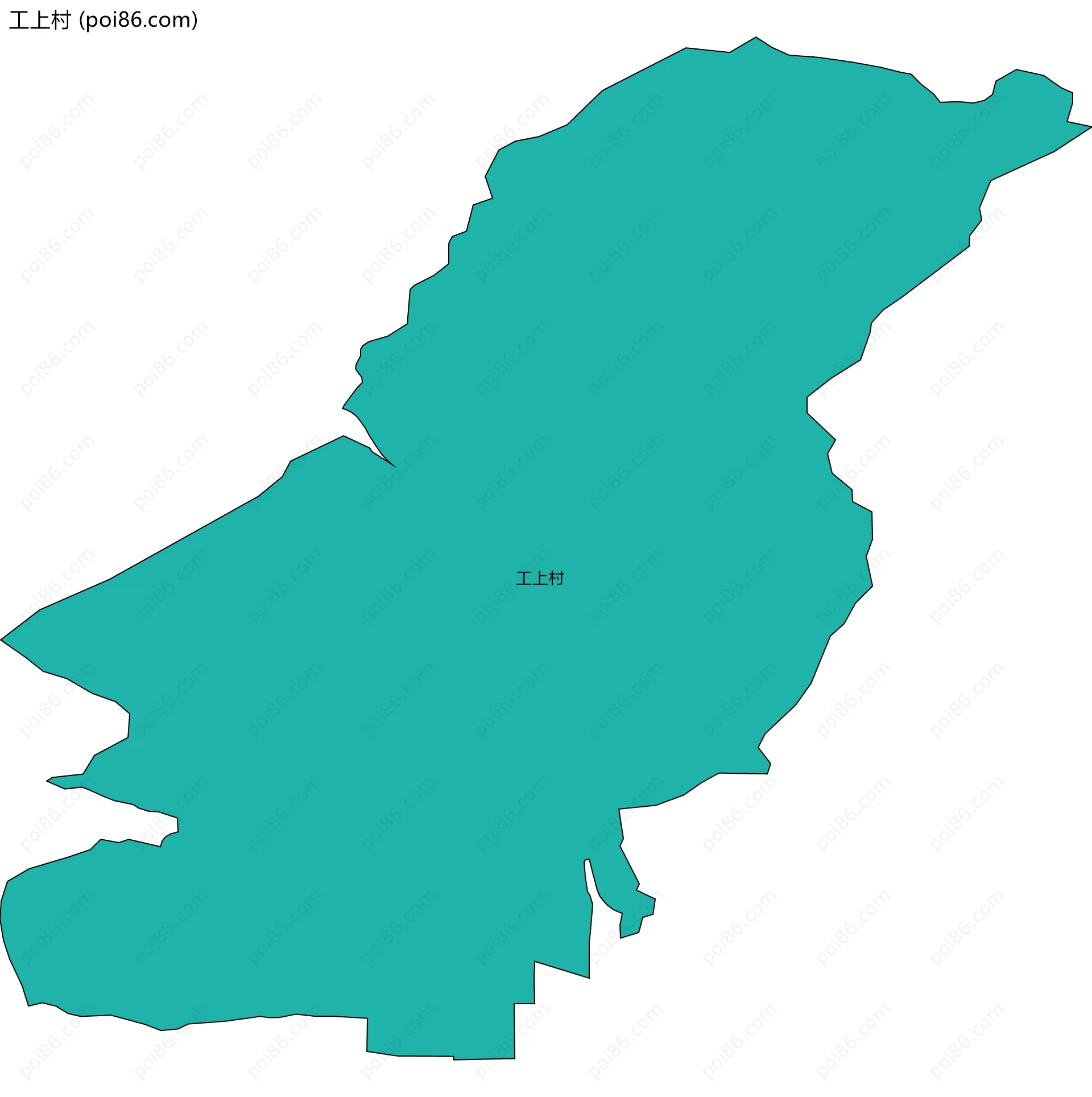工上村边界地图