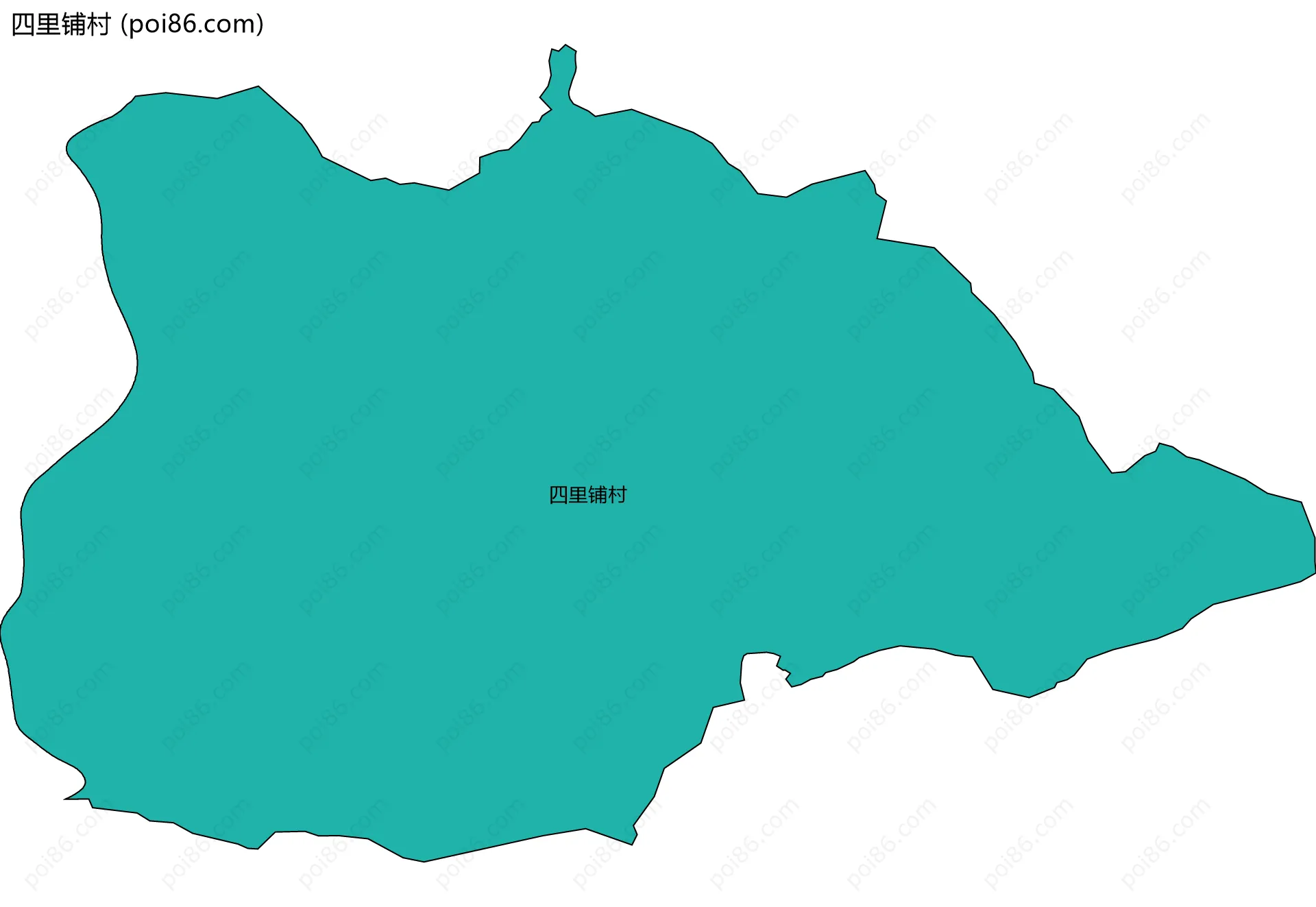 四里铺村边界地图