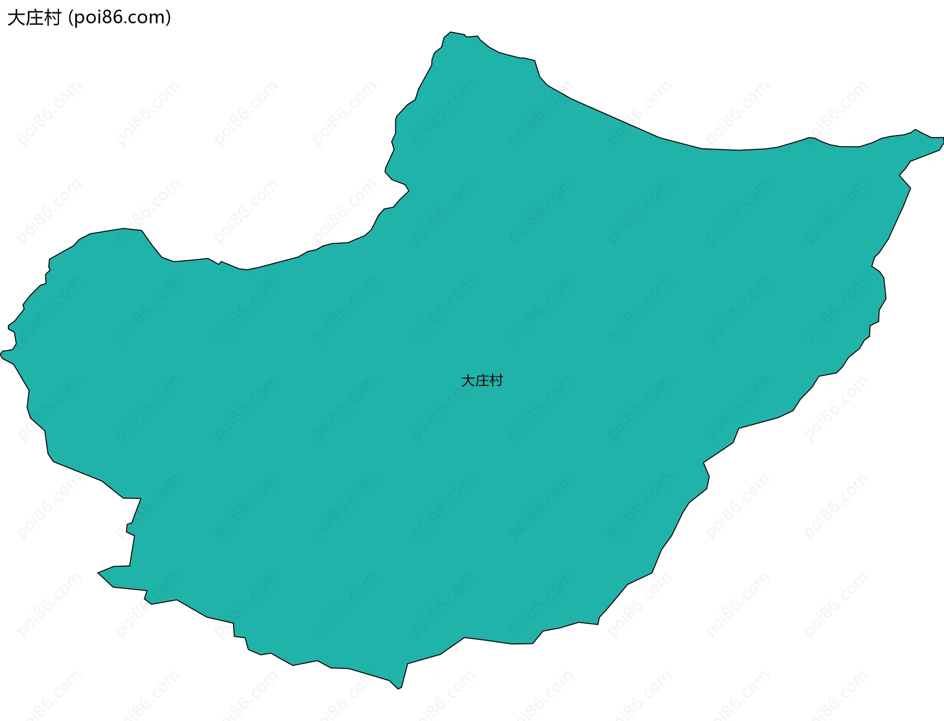 大庄村边界地图