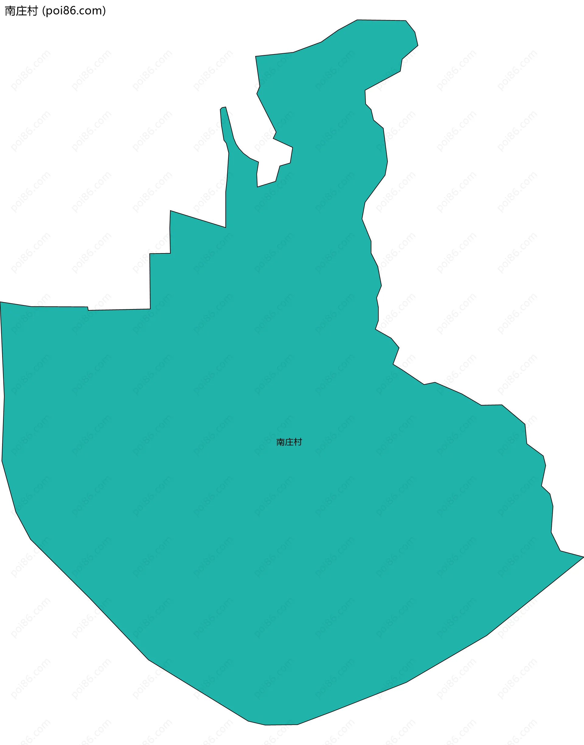 南庄村边界地图