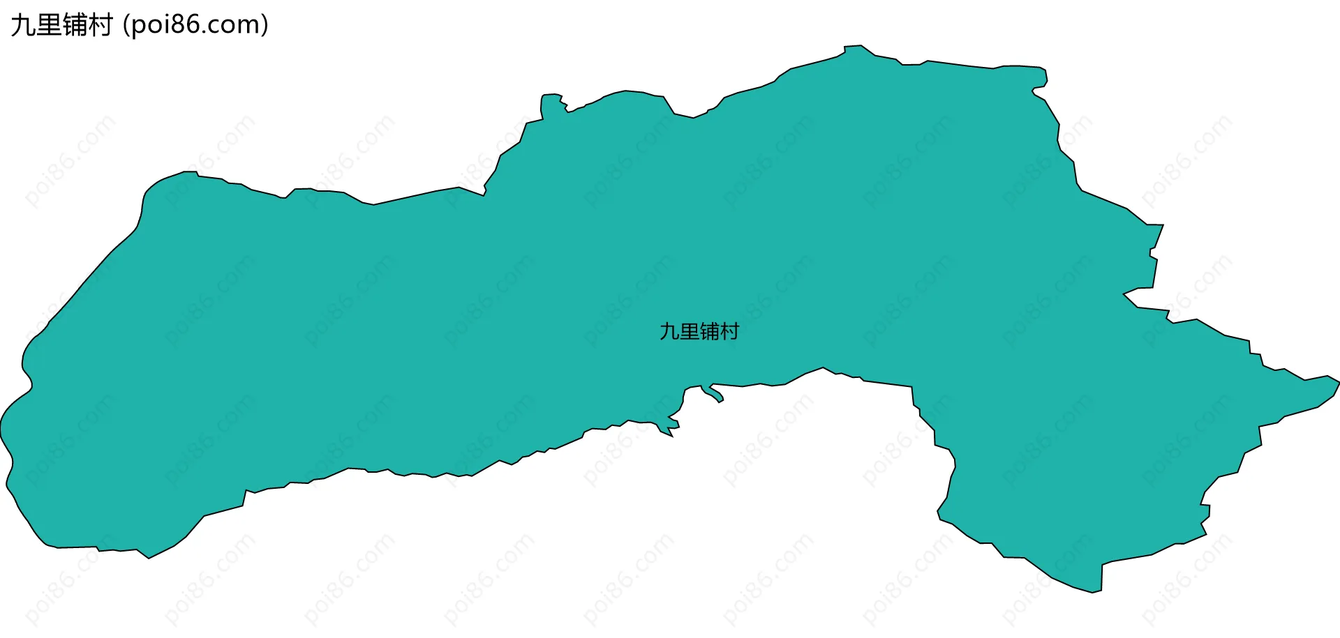 九里铺村边界地图