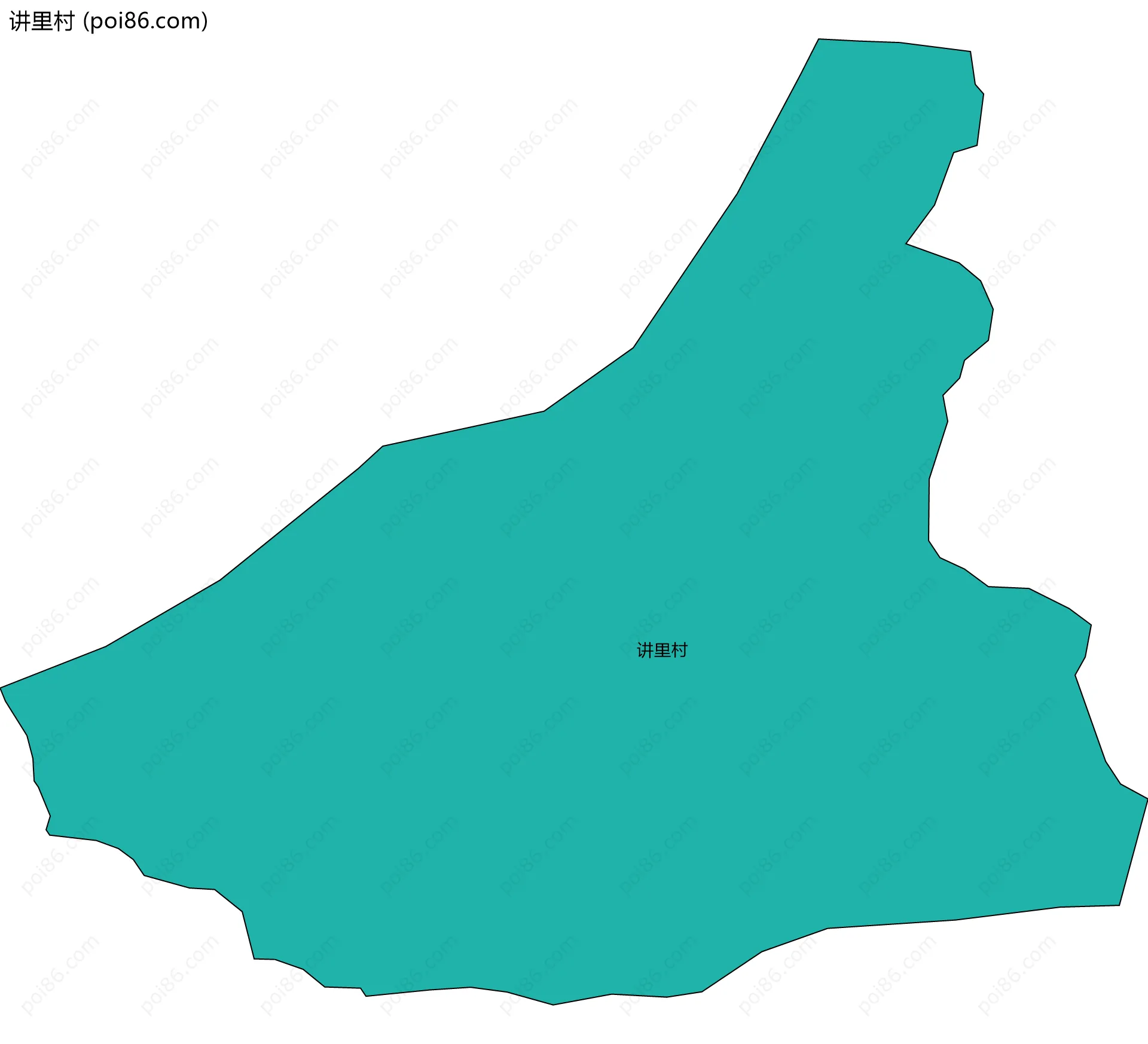 讲里村边界地图
