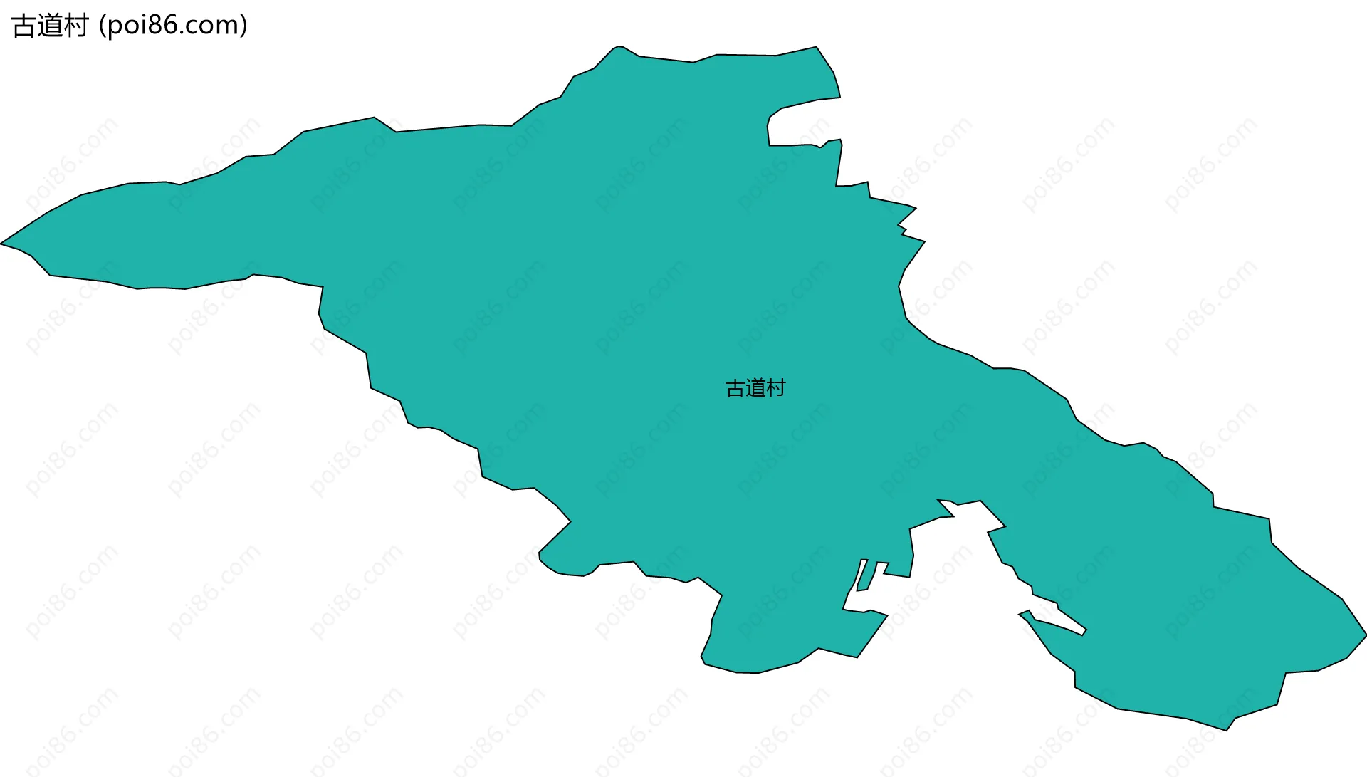 古道村边界地图