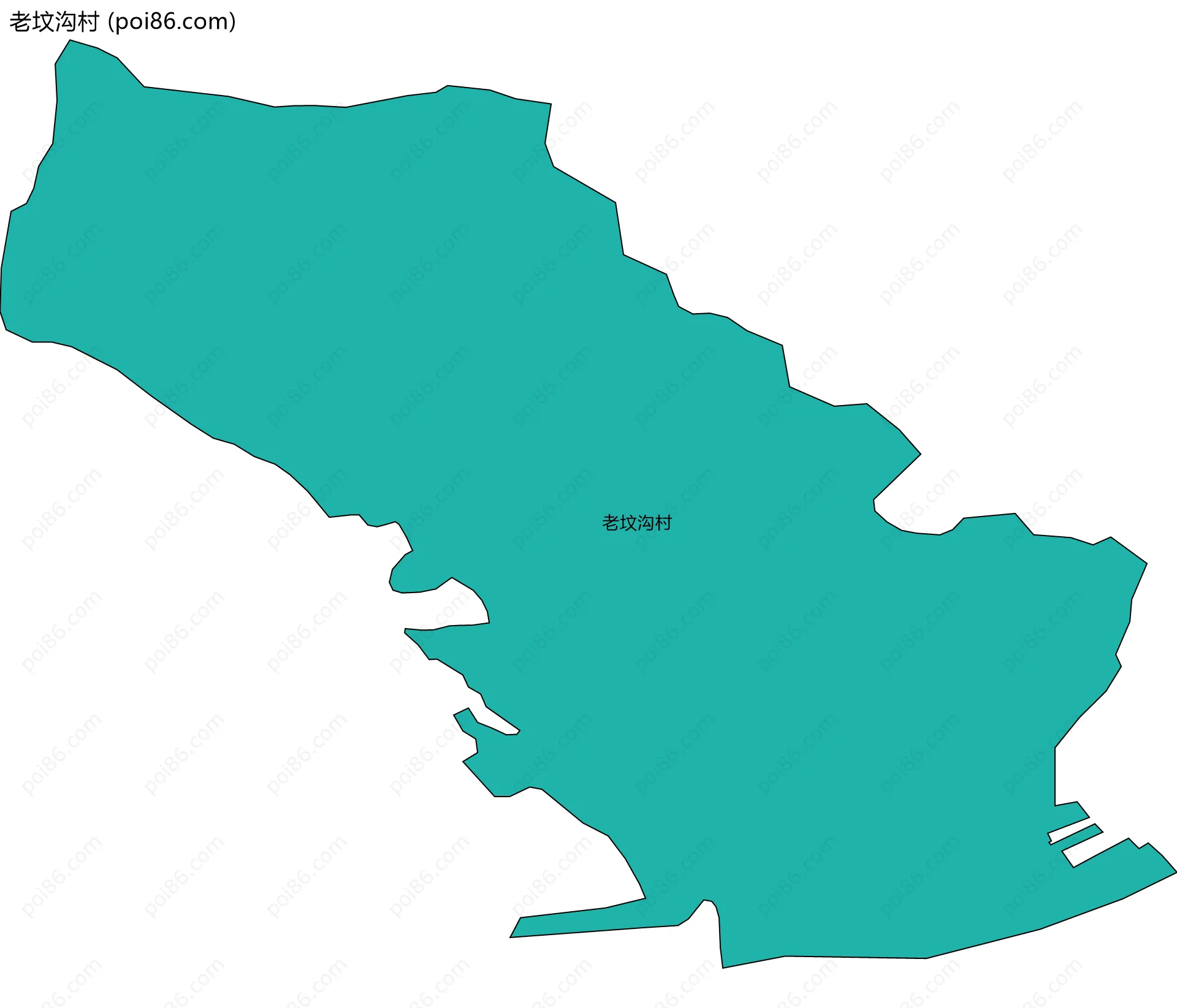 老坟沟村边界地图