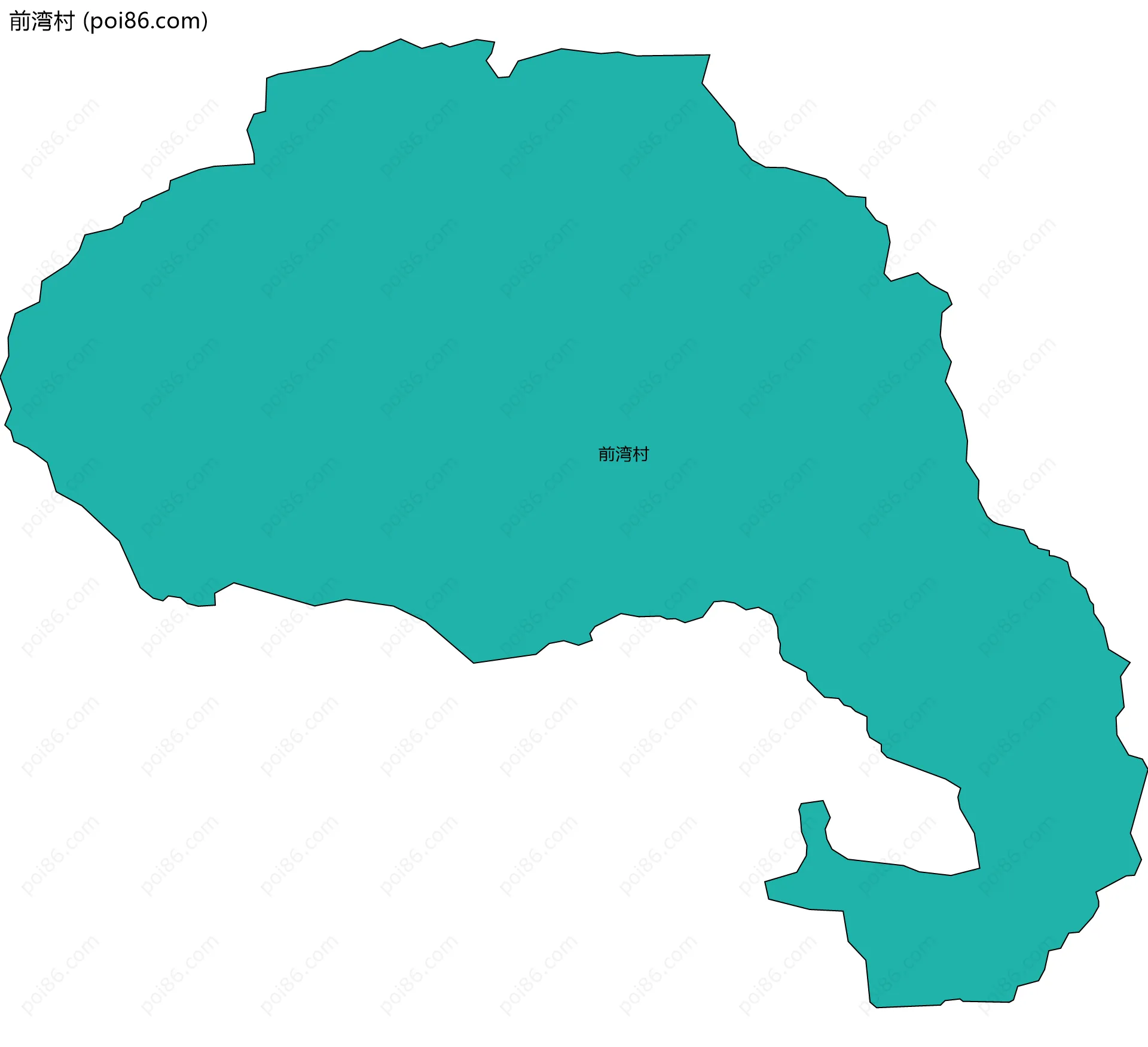 前湾村边界地图