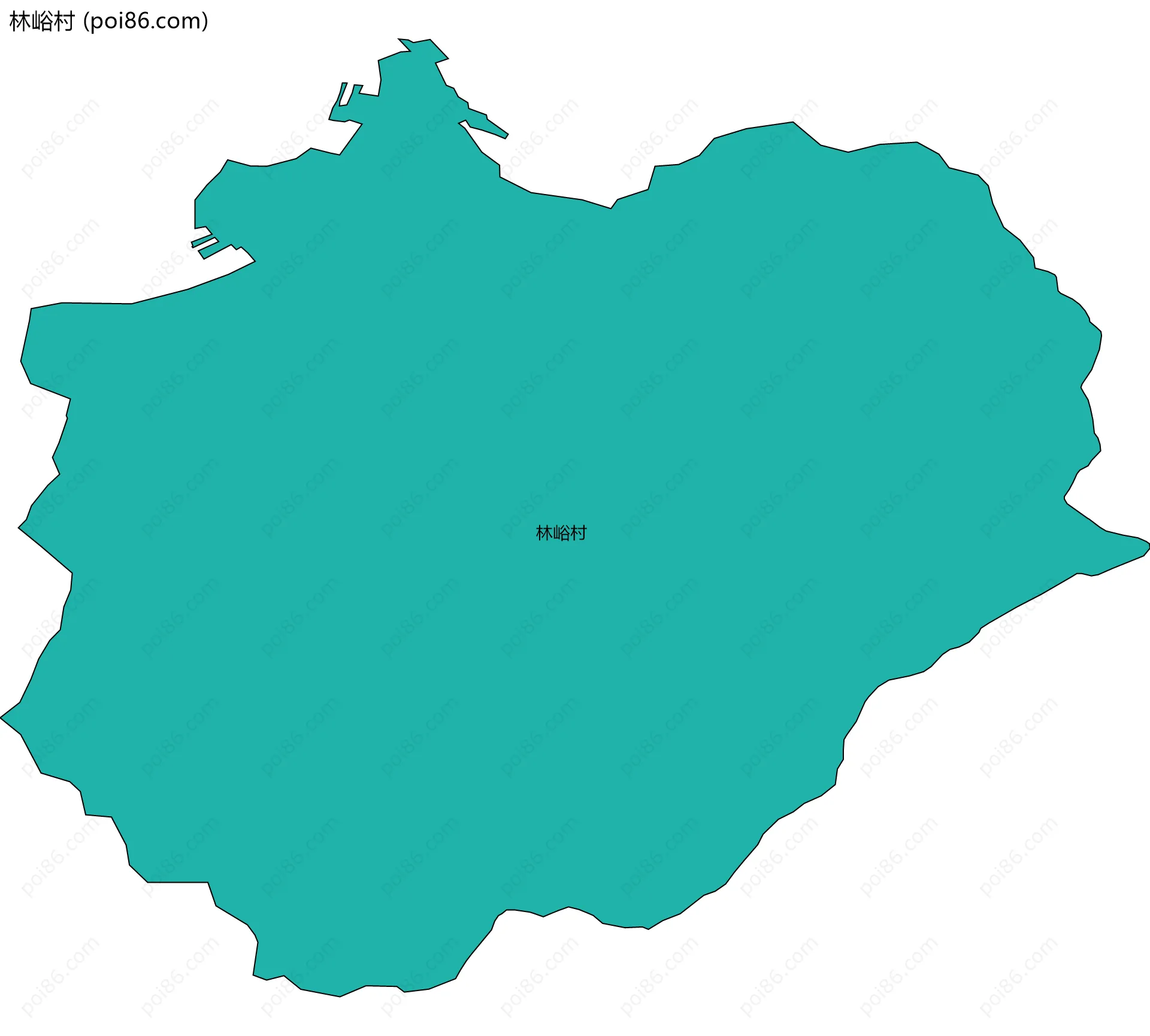 林峪村边界地图