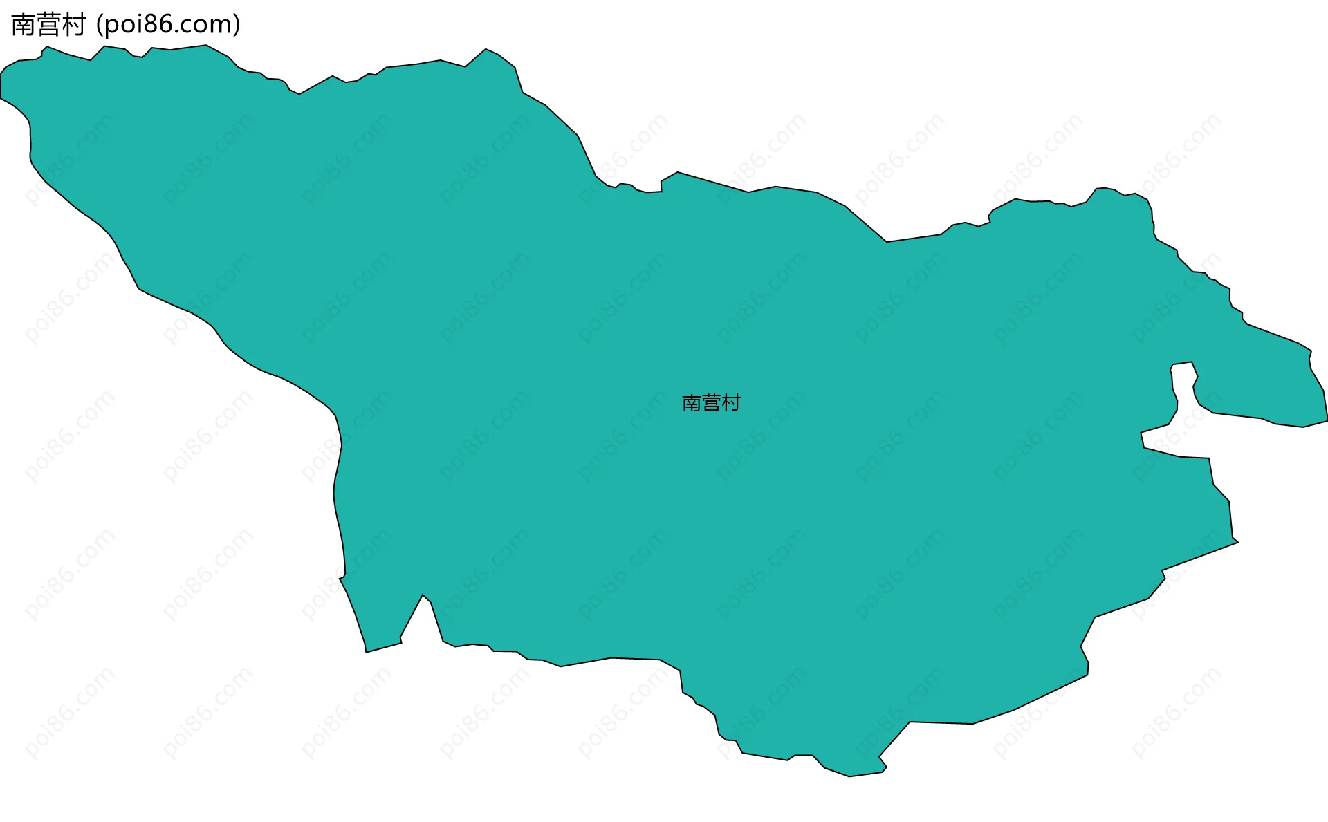 南营村边界地图