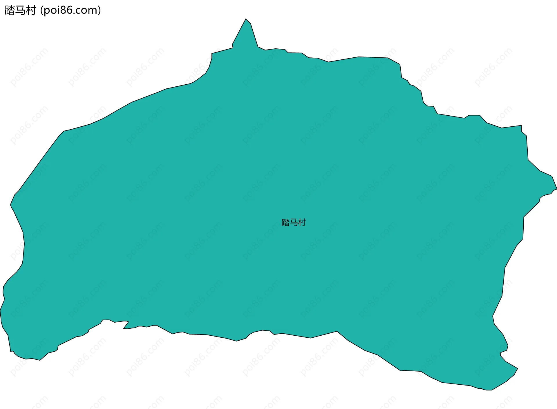 踏马村边界地图