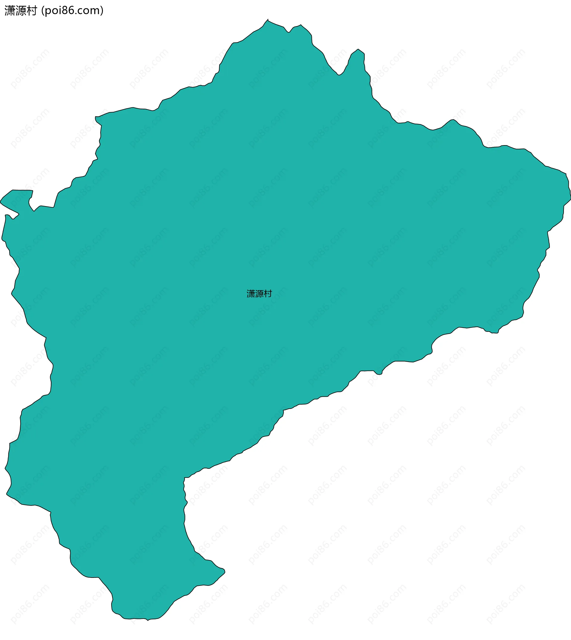 潇源村边界地图