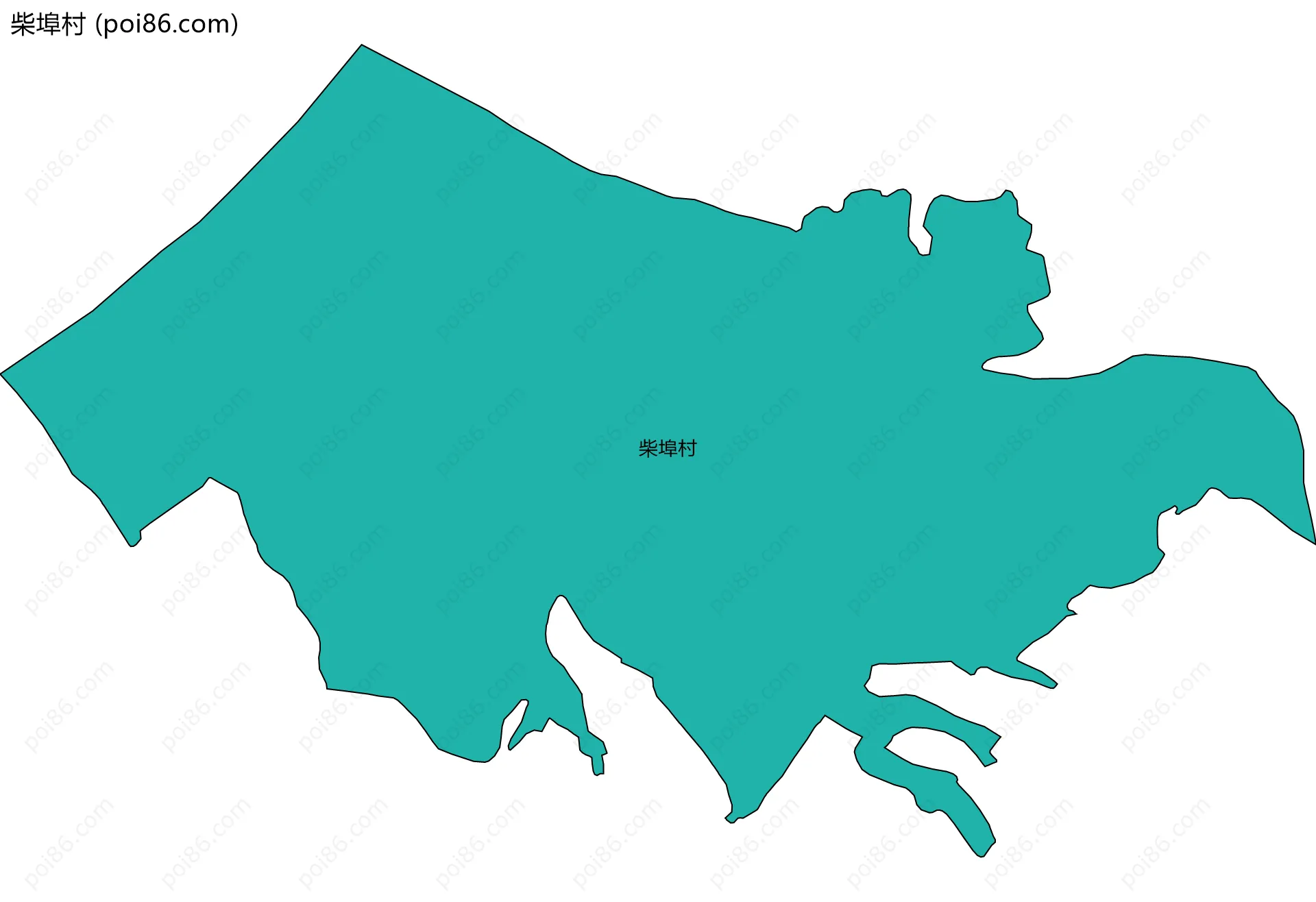 柴埠村边界地图