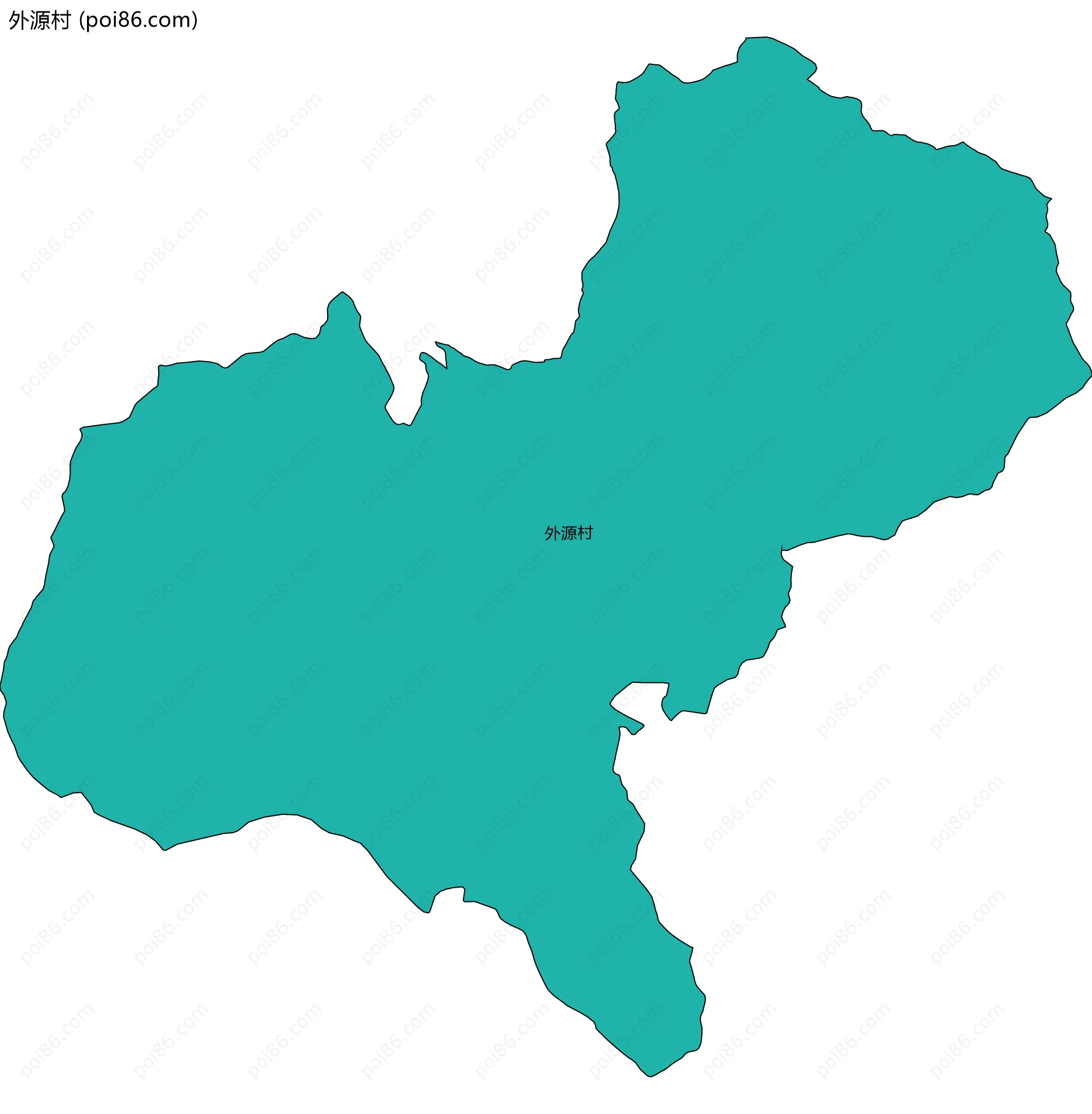 外源村边界地图
