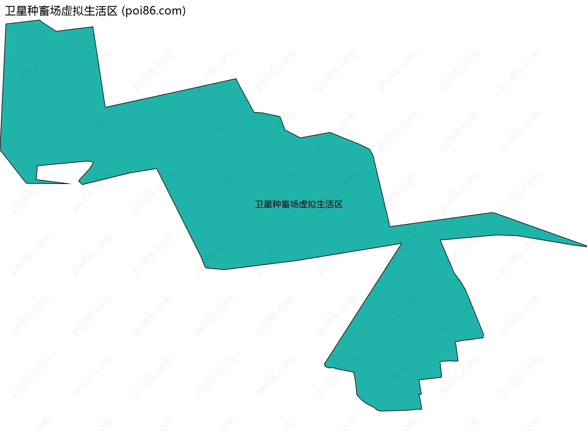 卫星种畜场虚拟生活区边界地图