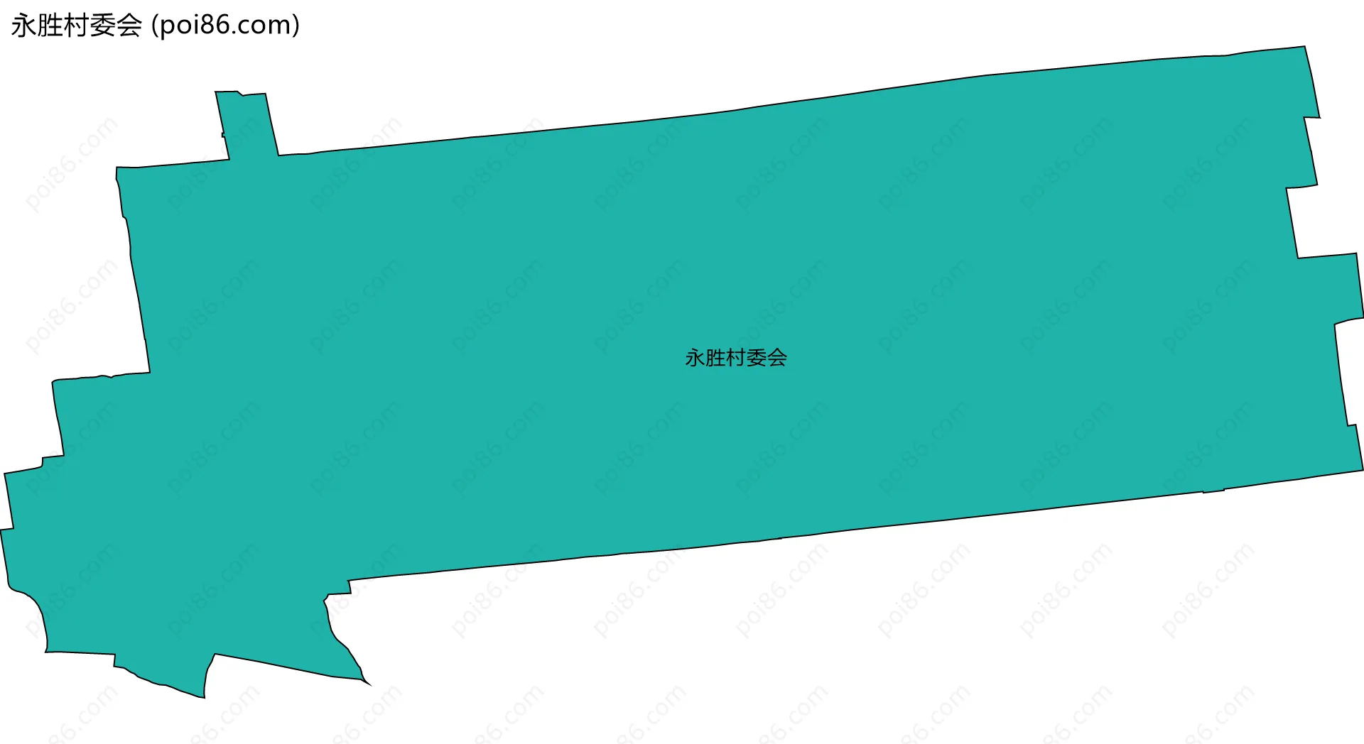 永胜村委会边界地图