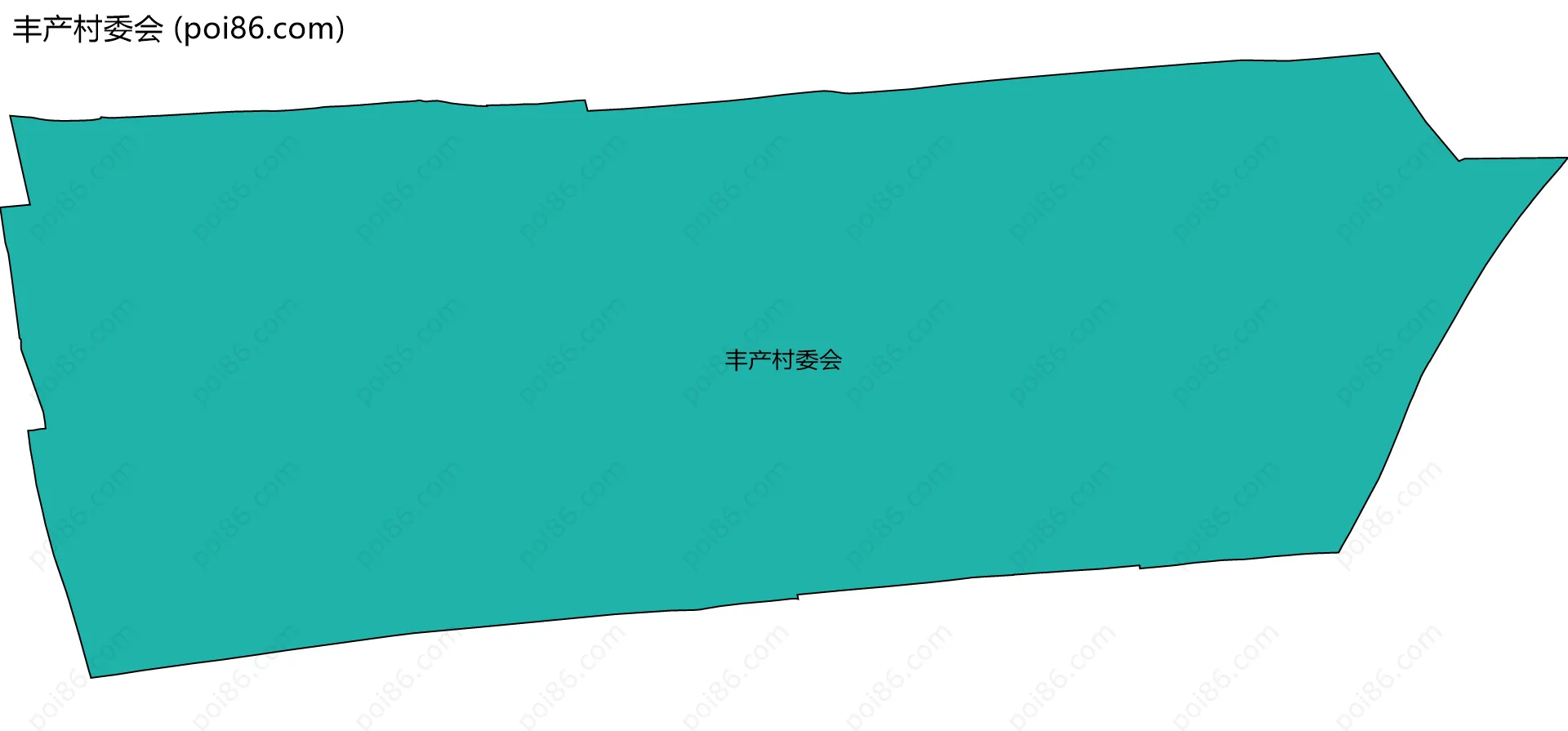 丰产村委会边界地图