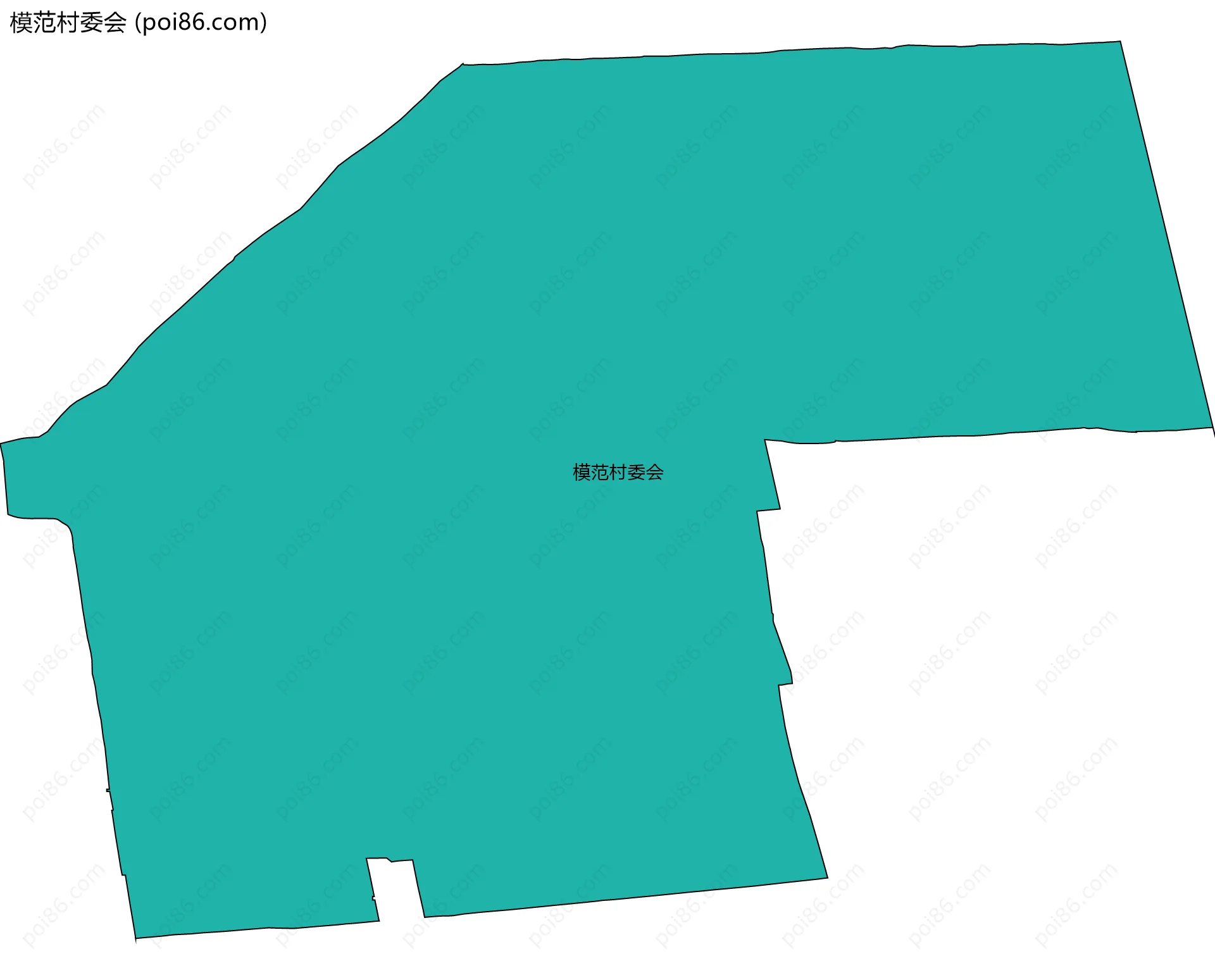 模范村委会边界地图