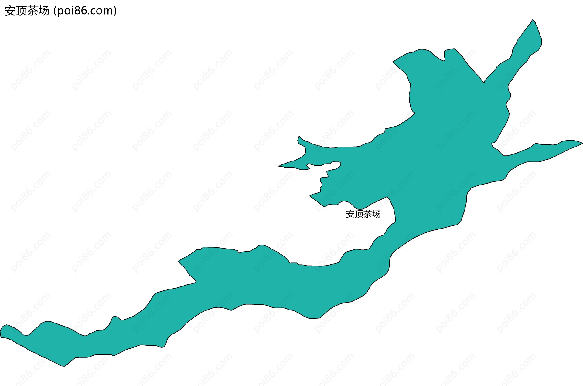 安顶茶场边界地图