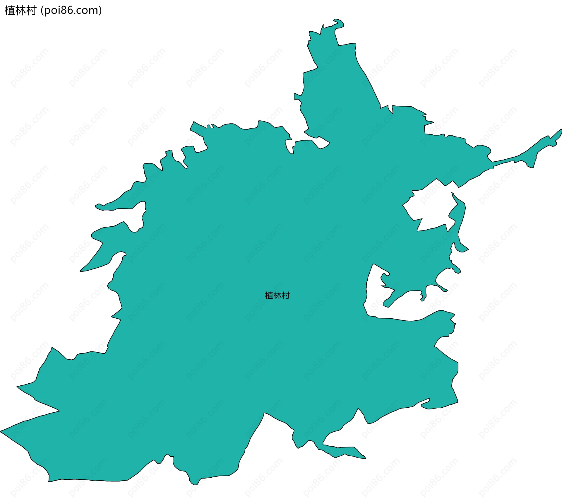 植林村边界地图