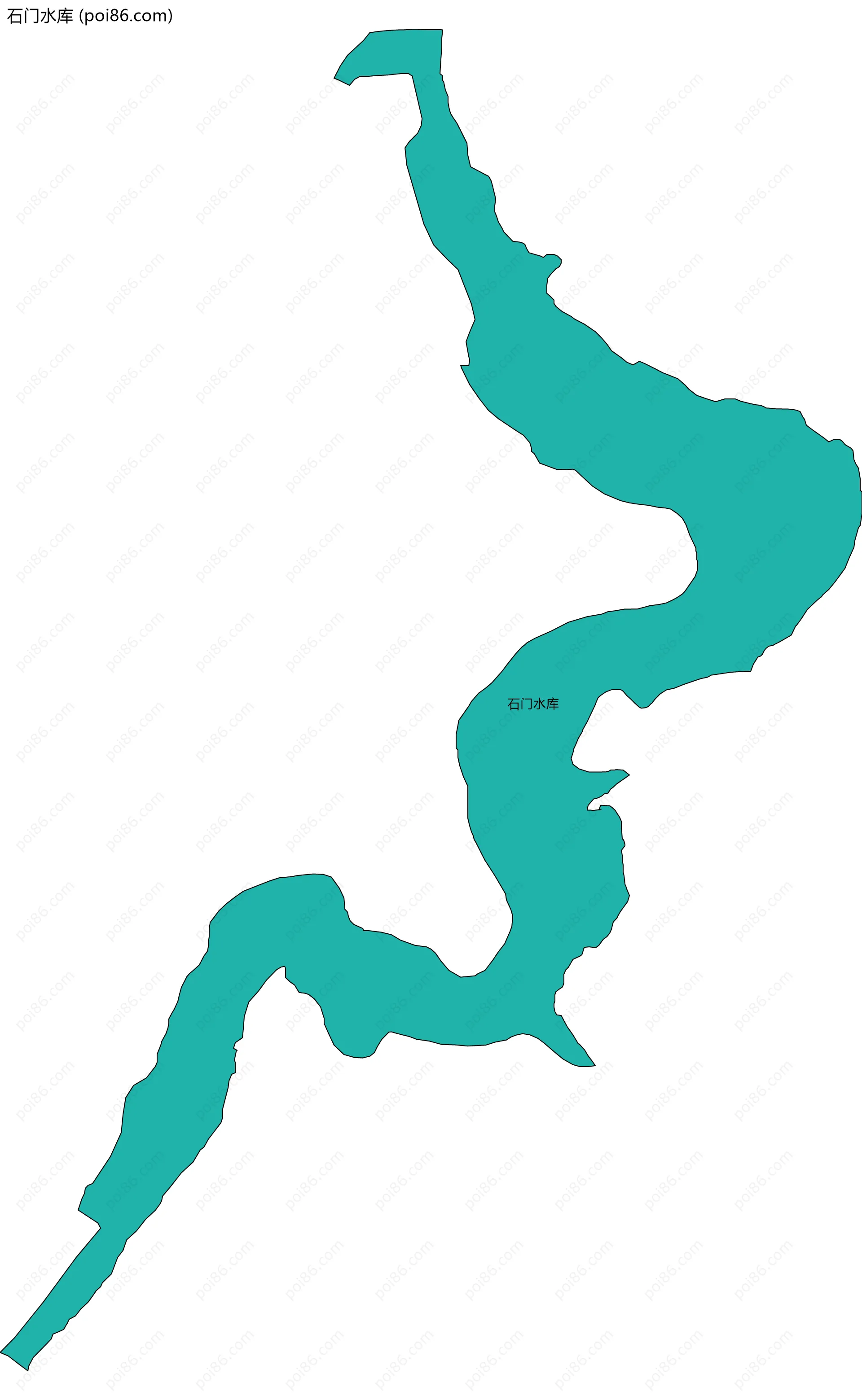 石门水库边界地图